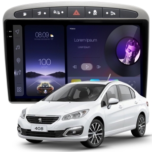 MULTIMÍDIA ADAK <BR> 2RAM 64GB QLED 9'' <BR> 308 408 RCZ