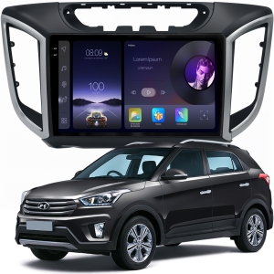 MULTIMÍDIA ADAK <BR> 2RAM 64GB QLED 9'' <BR> CRETA ATÉ 2021 <BR> CRETA ACTION 2022 ACIMA