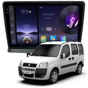 MULTIMÍDIA ADAK <BR>2RAM 64GB QLED 9" <BR> DOBLÔ 2002 A 2021