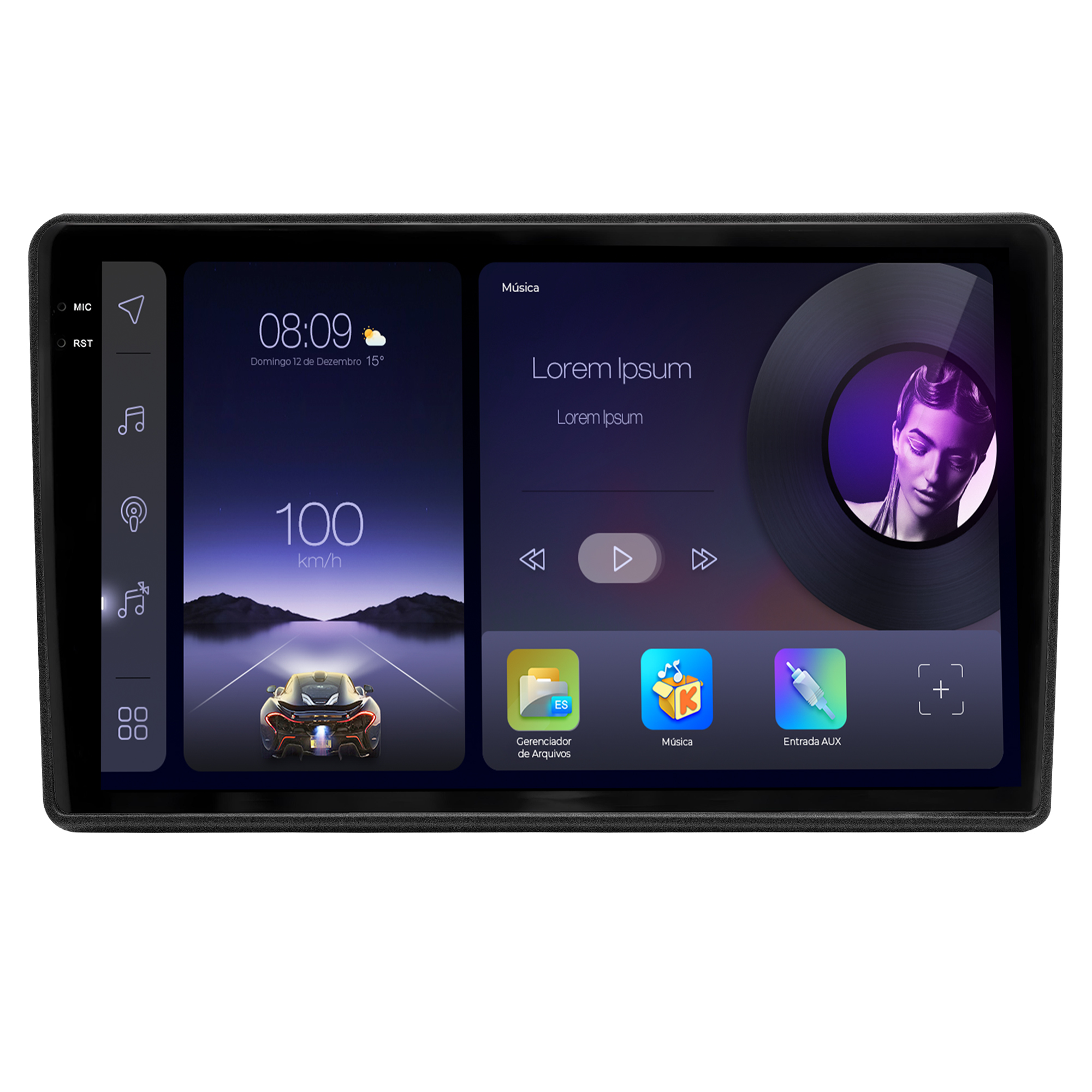 MULTIMÍDIA ADAK <BR> 2RAM 64GB QLED 9'' <BR> BOXER 2018 A 2024 - Imagem 3