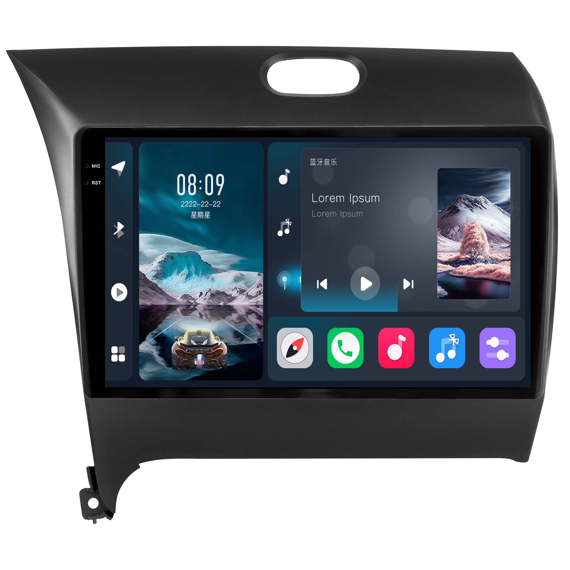 MULTIMÍDIA <BR> SOAUDIO S LINE <BR> 2RAM 64GB QLED 9'' <BR> CERATO 2013 A 2019 - Imagem 3