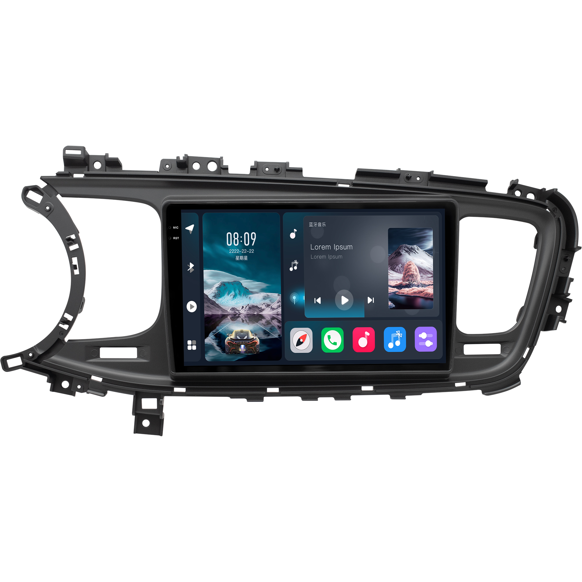 MULTIMÍDIA <BR> SOAUDIO S LINE <BR> 2RAM 64GB QLED 9'' <BR> OPTIMA 2015 ACIMA - Imagem 3