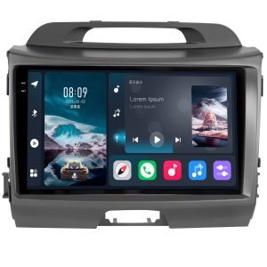 MULTIMÍDIA <BR> SOAUDIO S LINE <BR> 2RAM 64GB QLED 9'' <BR> SPORTAGE 2011 A 2016