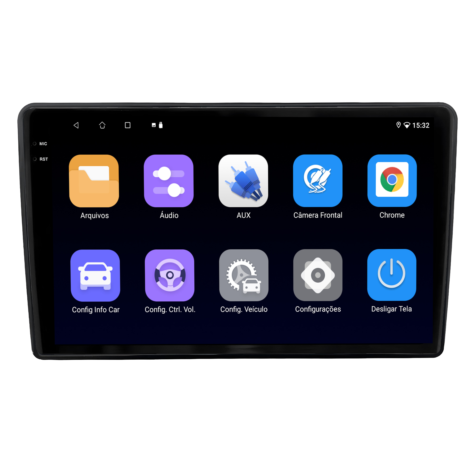 MULTIMÍDIA<BR>SOAUDIO S LINE <BR> 2RAM 64GB QLED 9"<BR> TORO 2022 ACIMA - Imagem 4