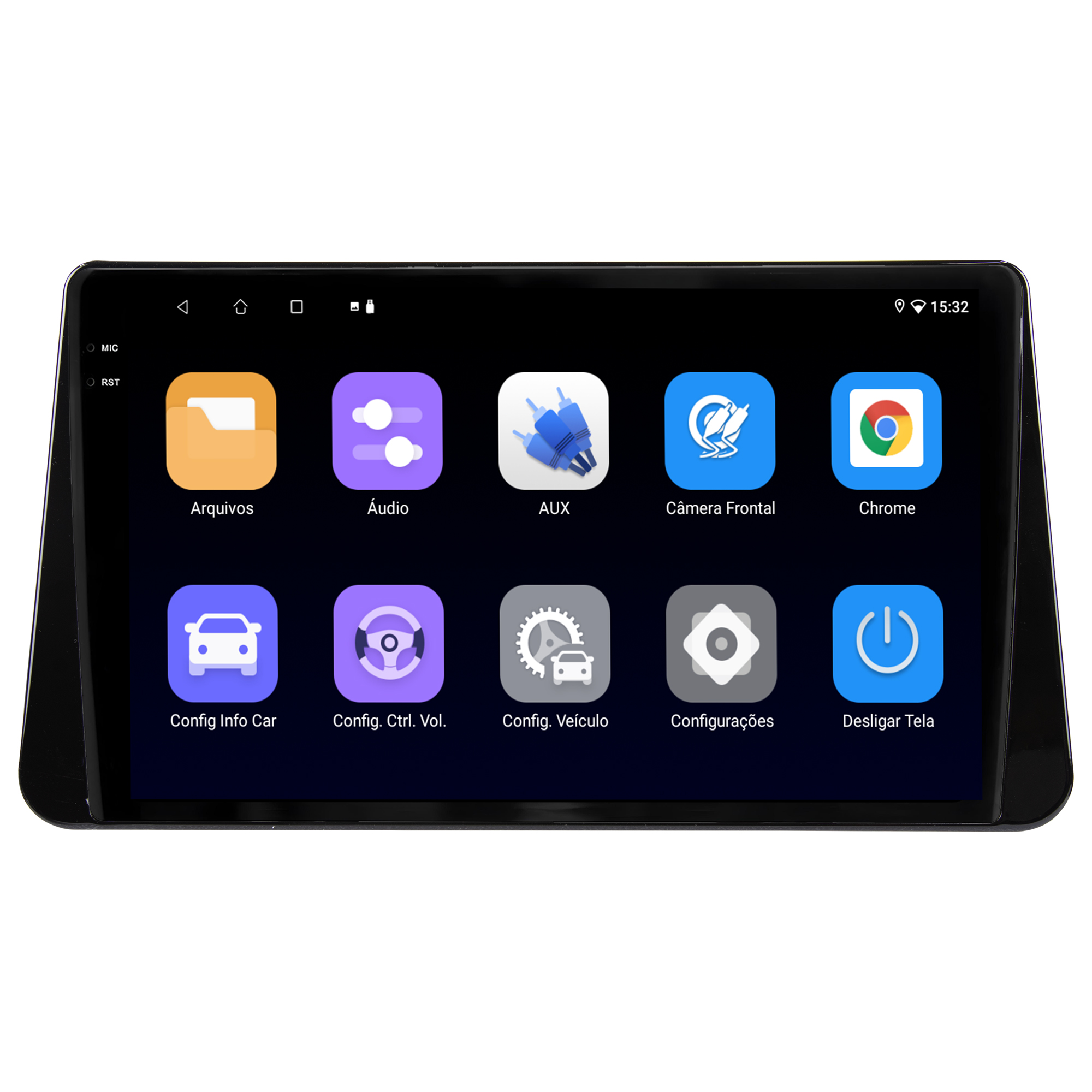 MULTIMÍDIA ADAK <BR> 2RAM 64GB QLED 9" <BR> VERSA 2021 ACIMA - Imagem 4