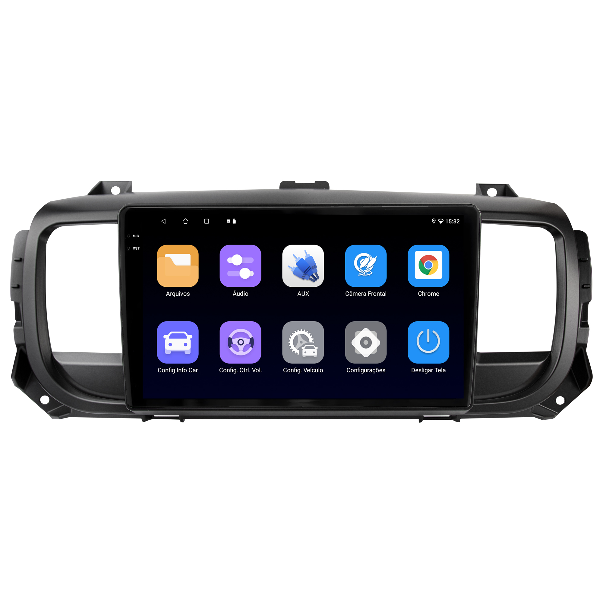 MULTIMÍDIA ADAK <BR>2RAM 64GB QLED 9" <BR> SCUDO - Imagem 4