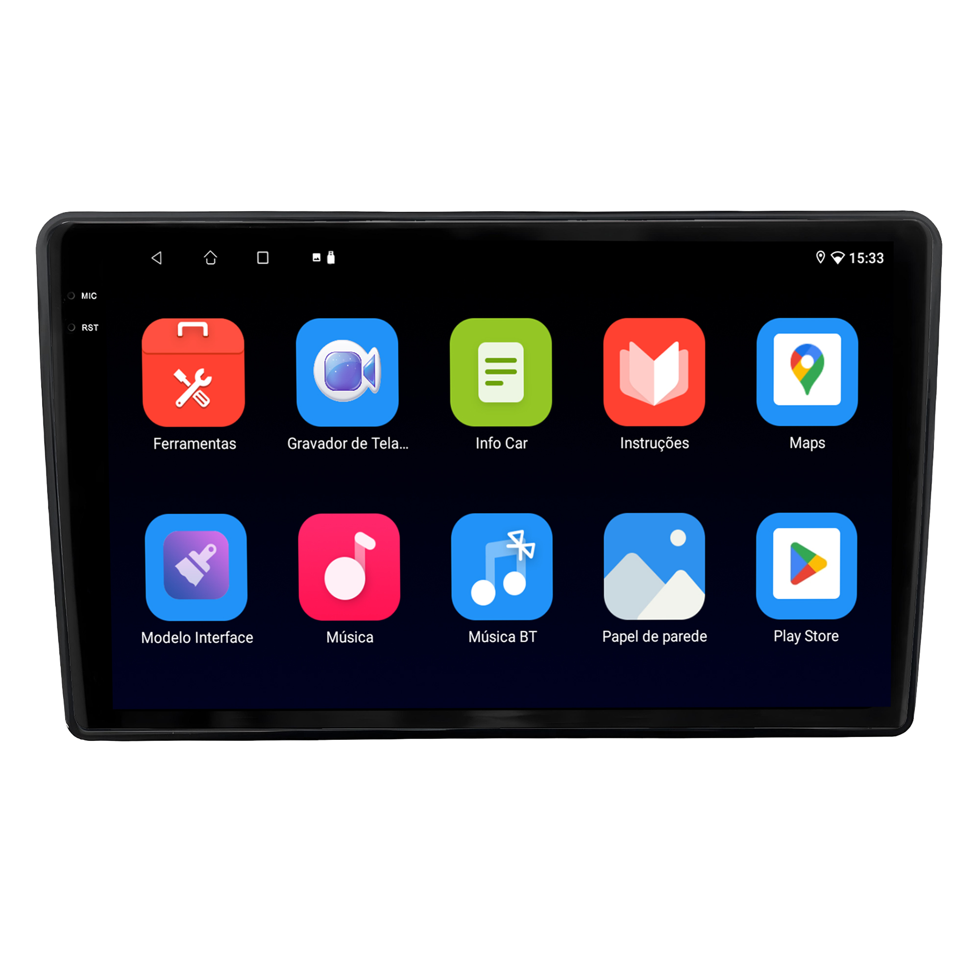 MULTIMÍDIA<BR>SOAUDIO S LINE <BR> 2RAM 64GB QLED 9"<BR> TORO 2022 ACIMA - Imagem 5