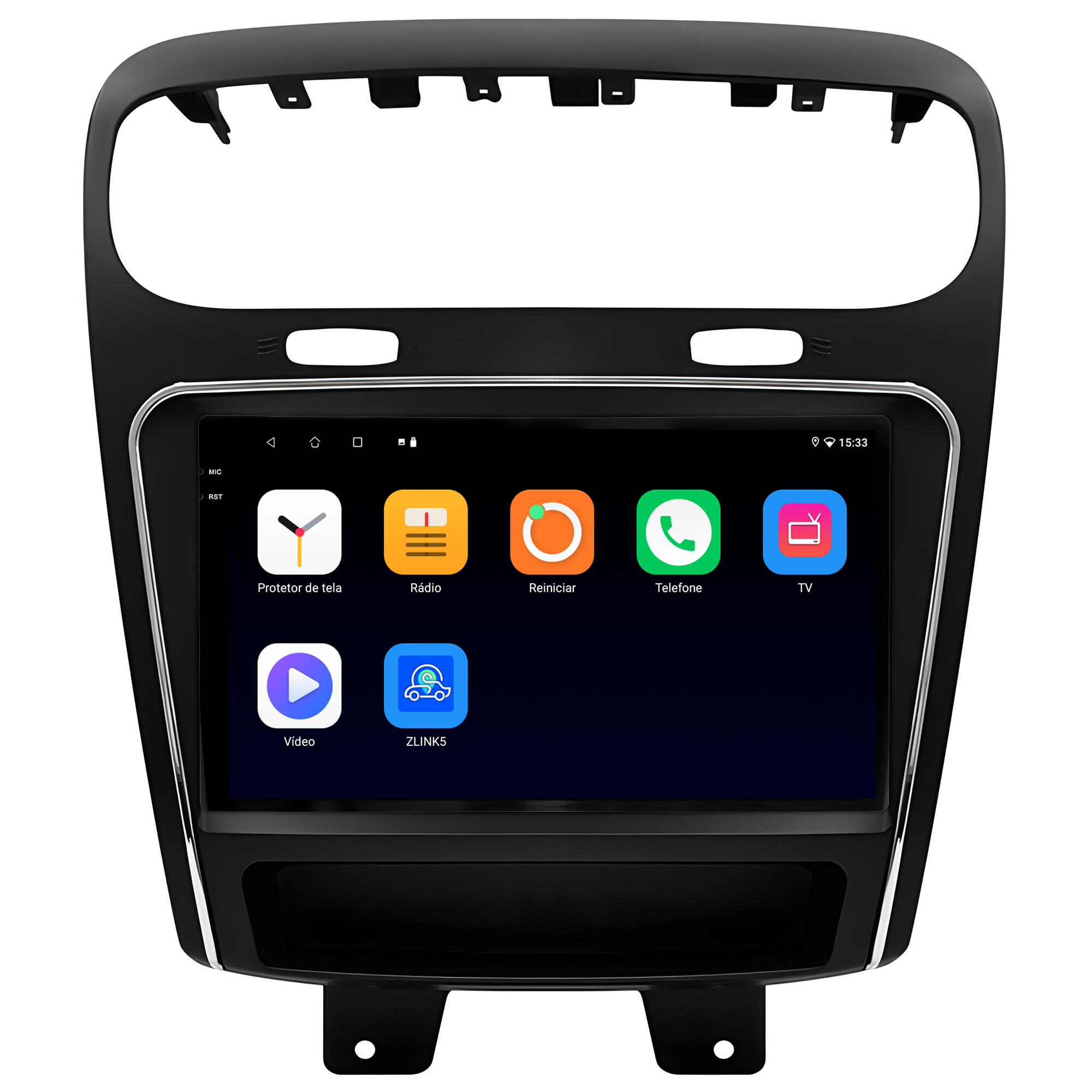 MULTIMÍDIA <BR> SOAUDIO S LINE <BR> 2RAM 64GB QLED 9'' <BR> DODGE JOURNEY <BR> 2012 A 2017 - Imagem 6