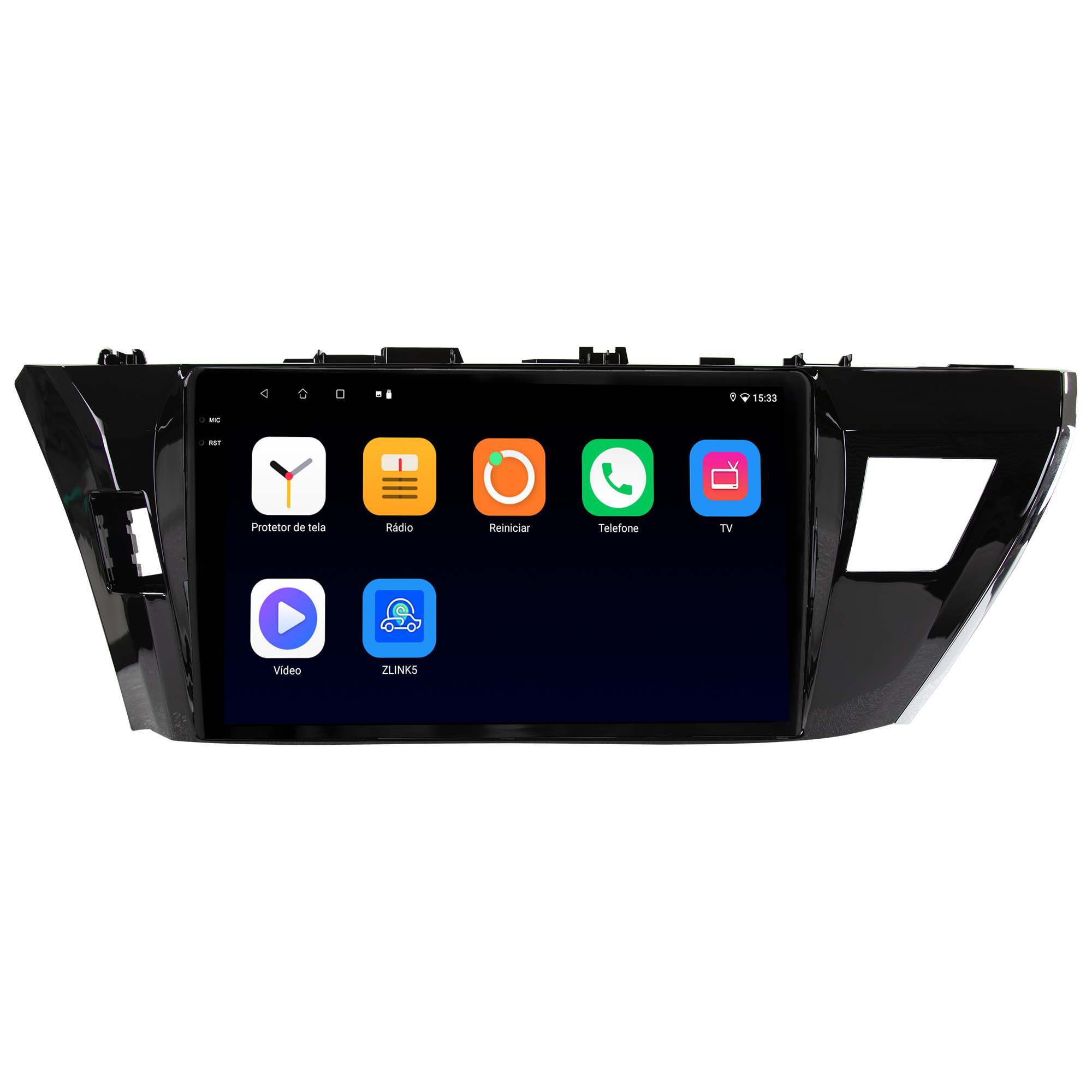 MULTIMÍDIA <BR> SOAUDIO S LINE <BR> 2RAM 64GB QLED 10"<BR> COROLLA 2015 A 2016 - Imagem 6