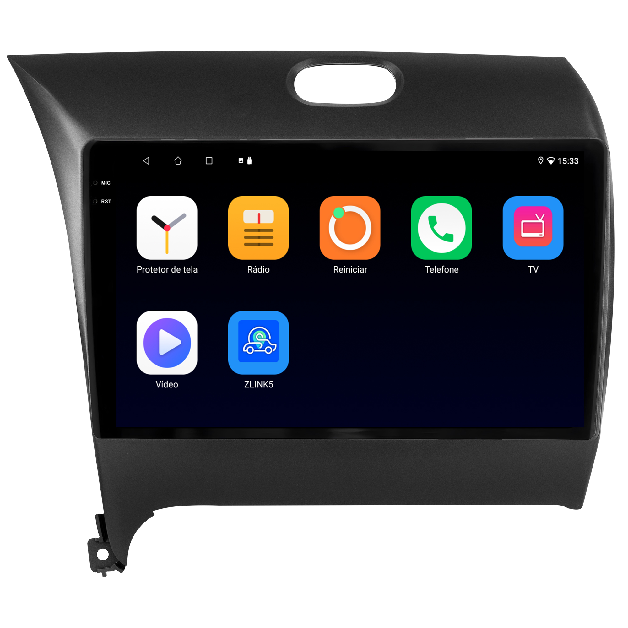 MULTIMÍDIA <BR> SOAUDIO S LINE <BR> 2RAM 64GB QLED 9'' <BR> CERATO 2013 A 2019 - Imagem 6