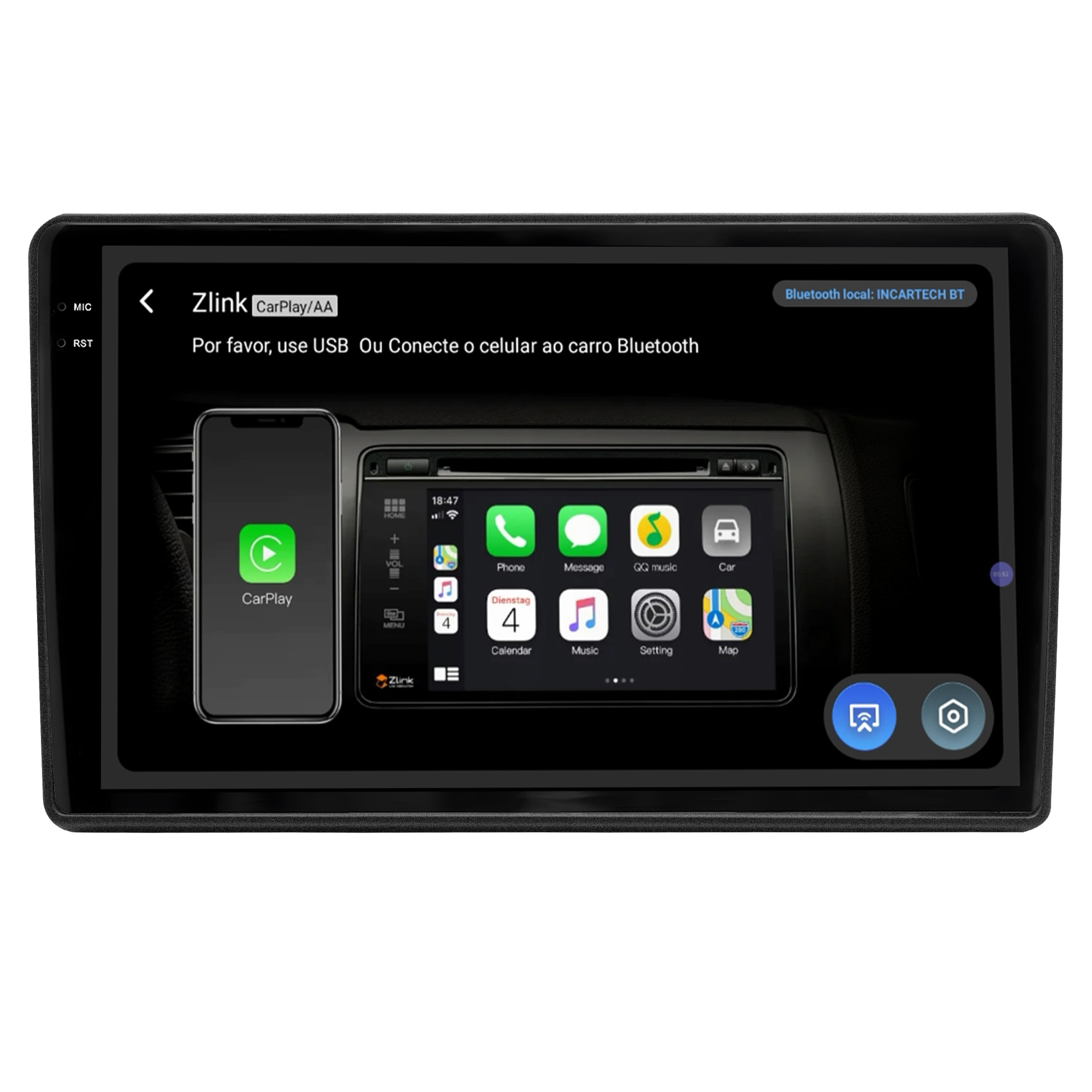 MULTIMÍDIA ADAK <BR> 2RAM 64GB QLED 9'' <BR> BOXER 2018 A 2024 - Imagem 7