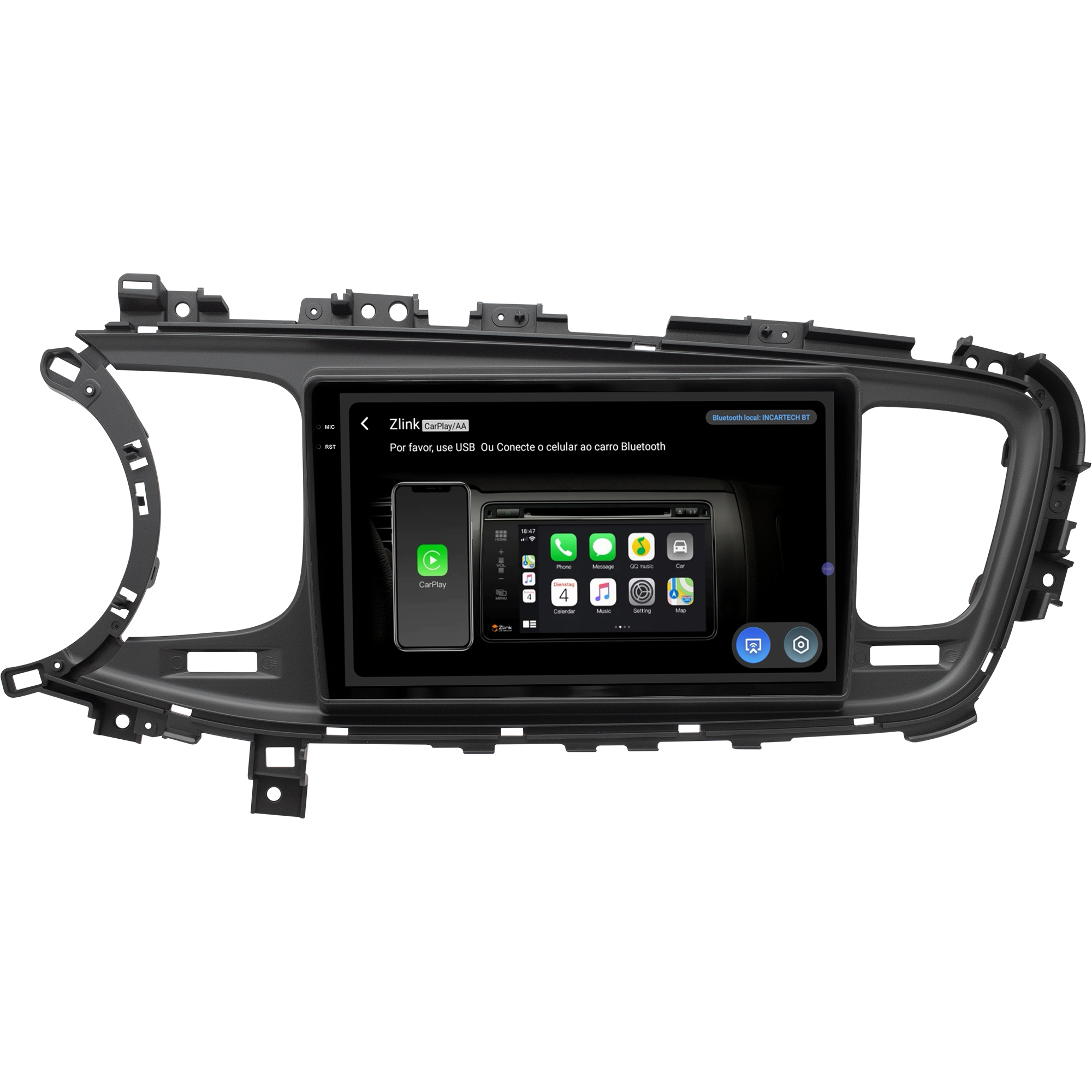 MULTIMÍDIA <BR> SOAUDIO S LINE <BR> 2RAM 64GB QLED 9'' <BR> OPTIMA 2015 ACIMA - Imagem 7