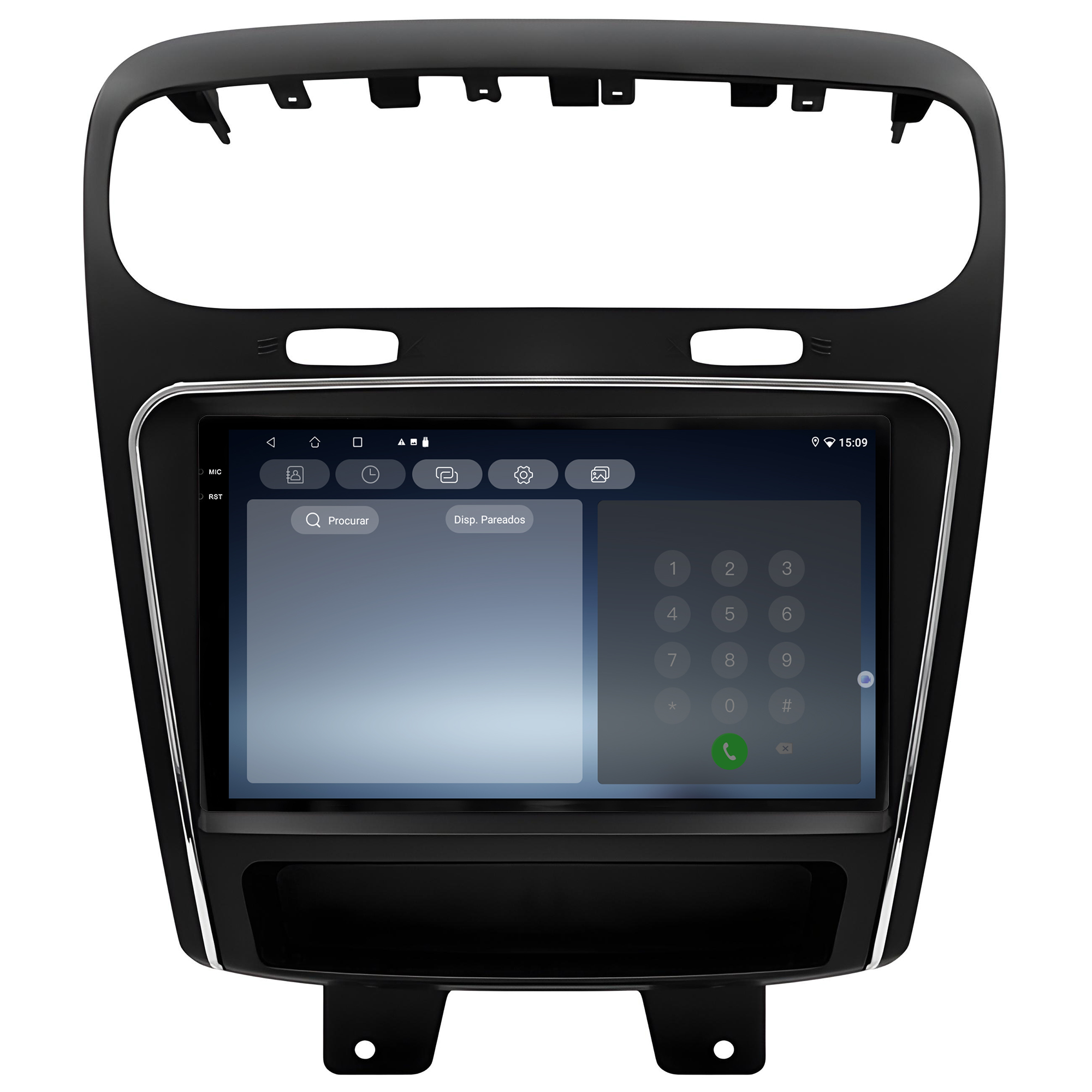 MULTIMÍDIA <BR> SOAUDIO S LINE <BR> 2RAM 64GB QLED 9'' <BR> DODGE JOURNEY <BR> 2012 A 2017 - Imagem 9