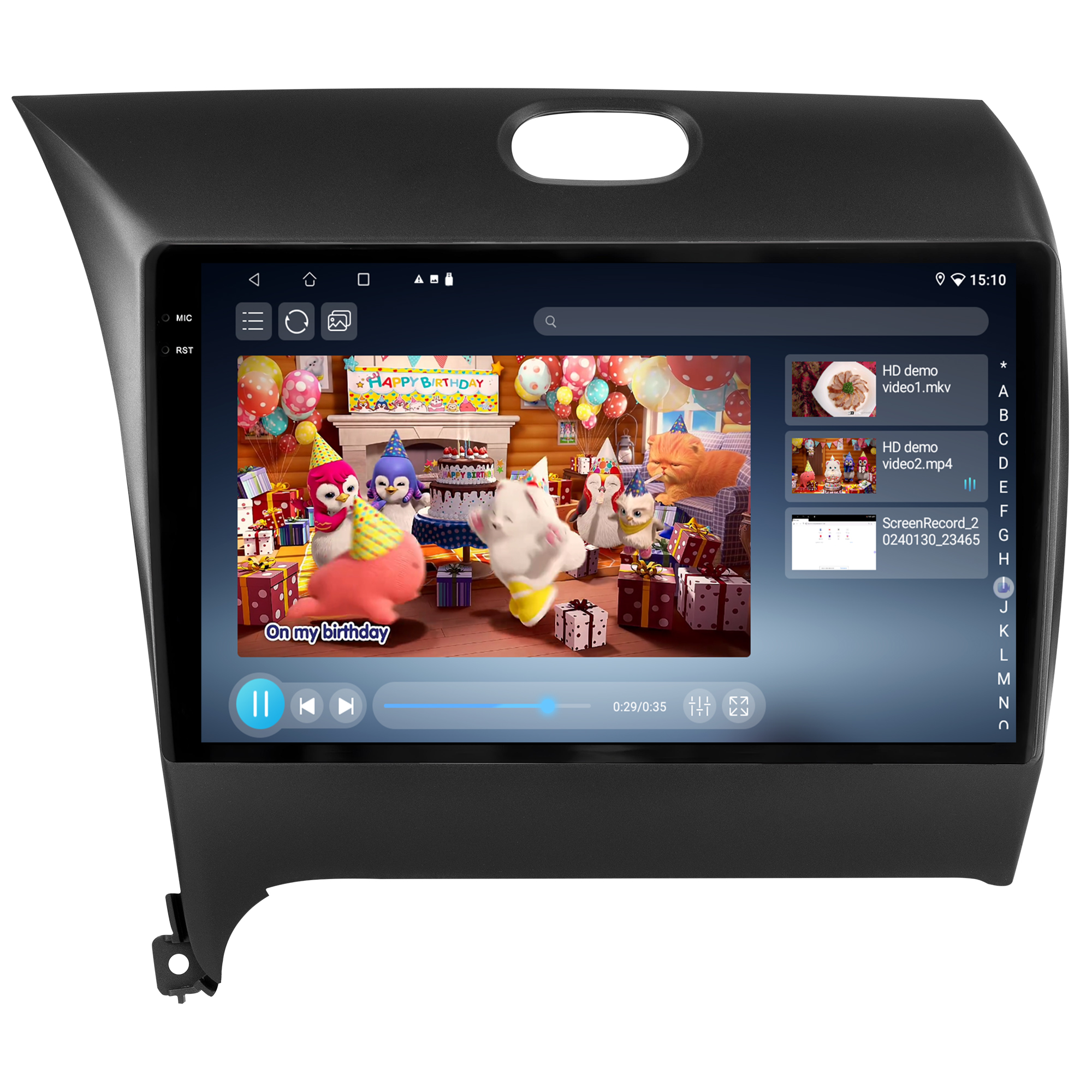 MULTIMÍDIA <BR> SOAUDIO S LINE <BR> 2RAM 64GB QLED 9'' <BR> CERATO 2013 A 2019 - Imagem 11