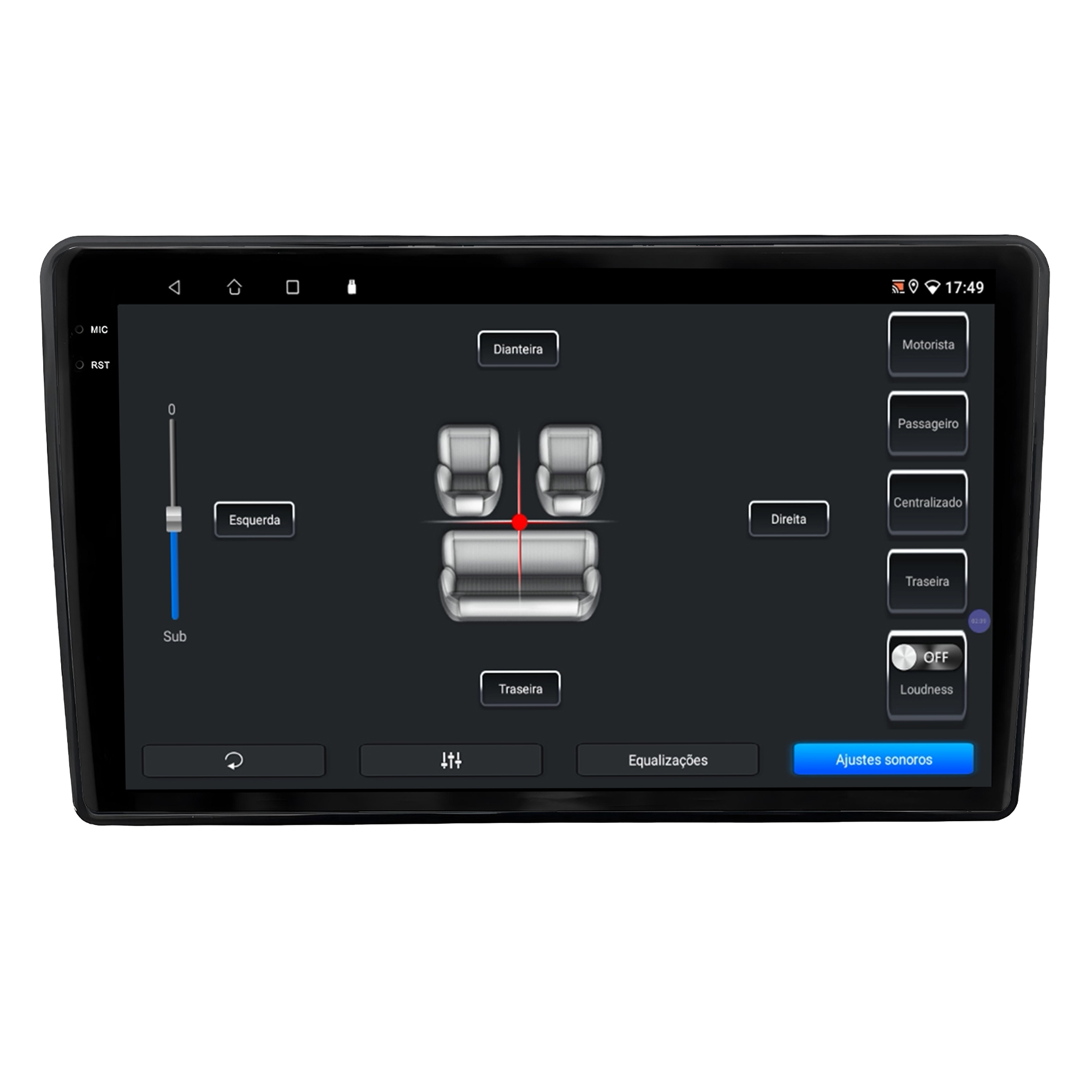 MULTIMÍDIA<BR>SOAUDIO S LINE <BR> 2RAM 64GB QLED 9"<BR> TORO 2022 ACIMA - Imagem 10