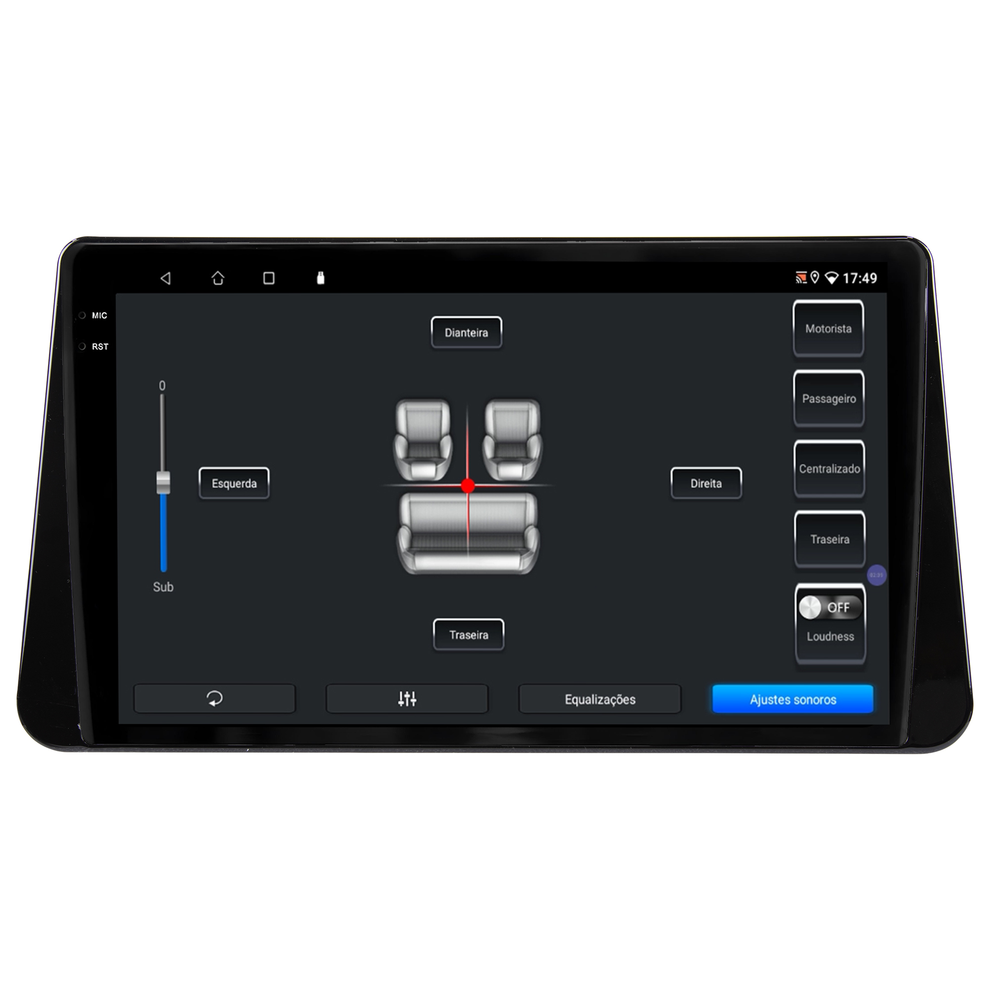 MULTIMÍDIA ADAK <BR> 2RAM 64GB QLED 9" <BR> VERSA 2021 ACIMA - Imagem 10