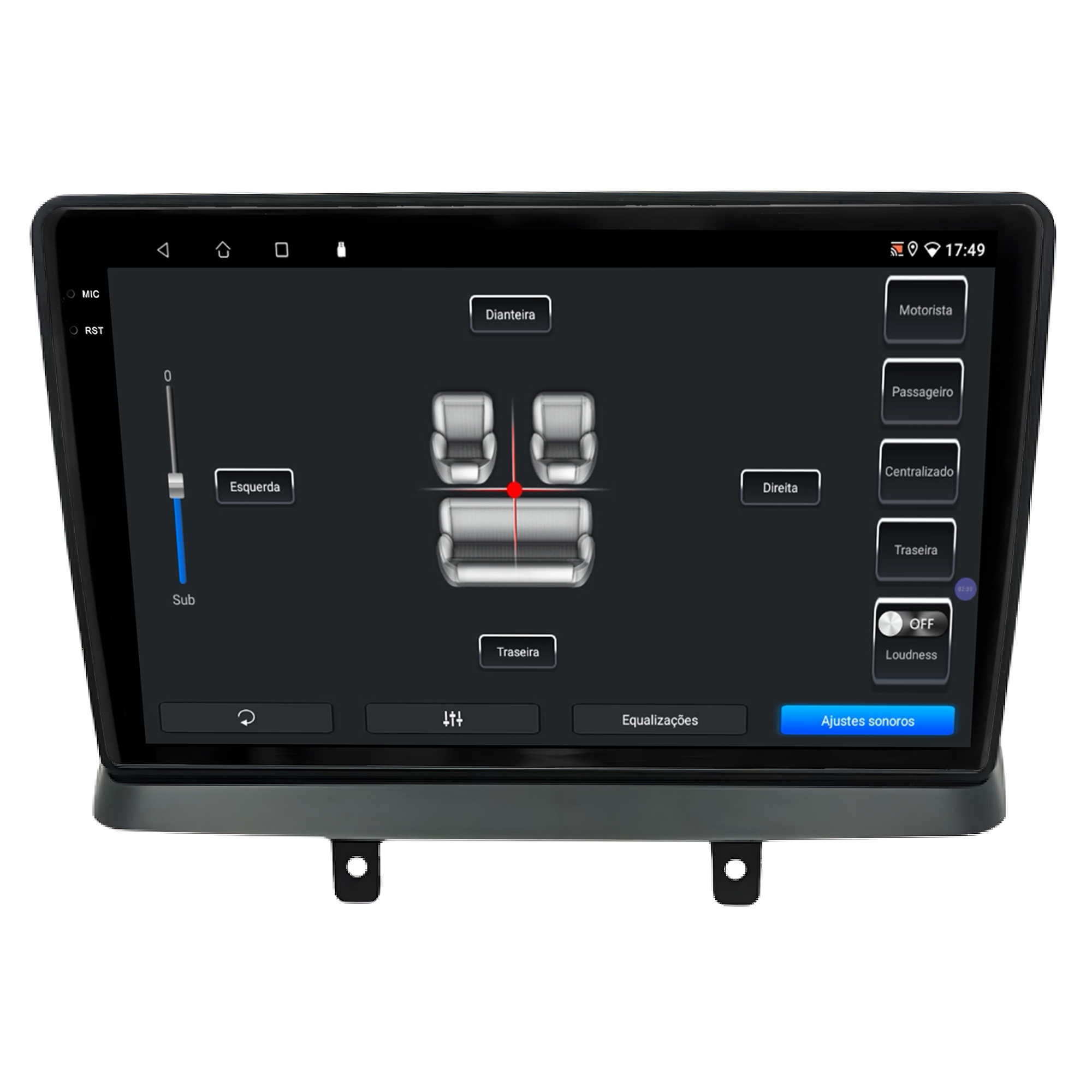 MULTIMÍDIA ADAK <BR>2RAM 64GB QLED 9" <BR> DOBLÔ 2002 A 2021 - Imagem 10
