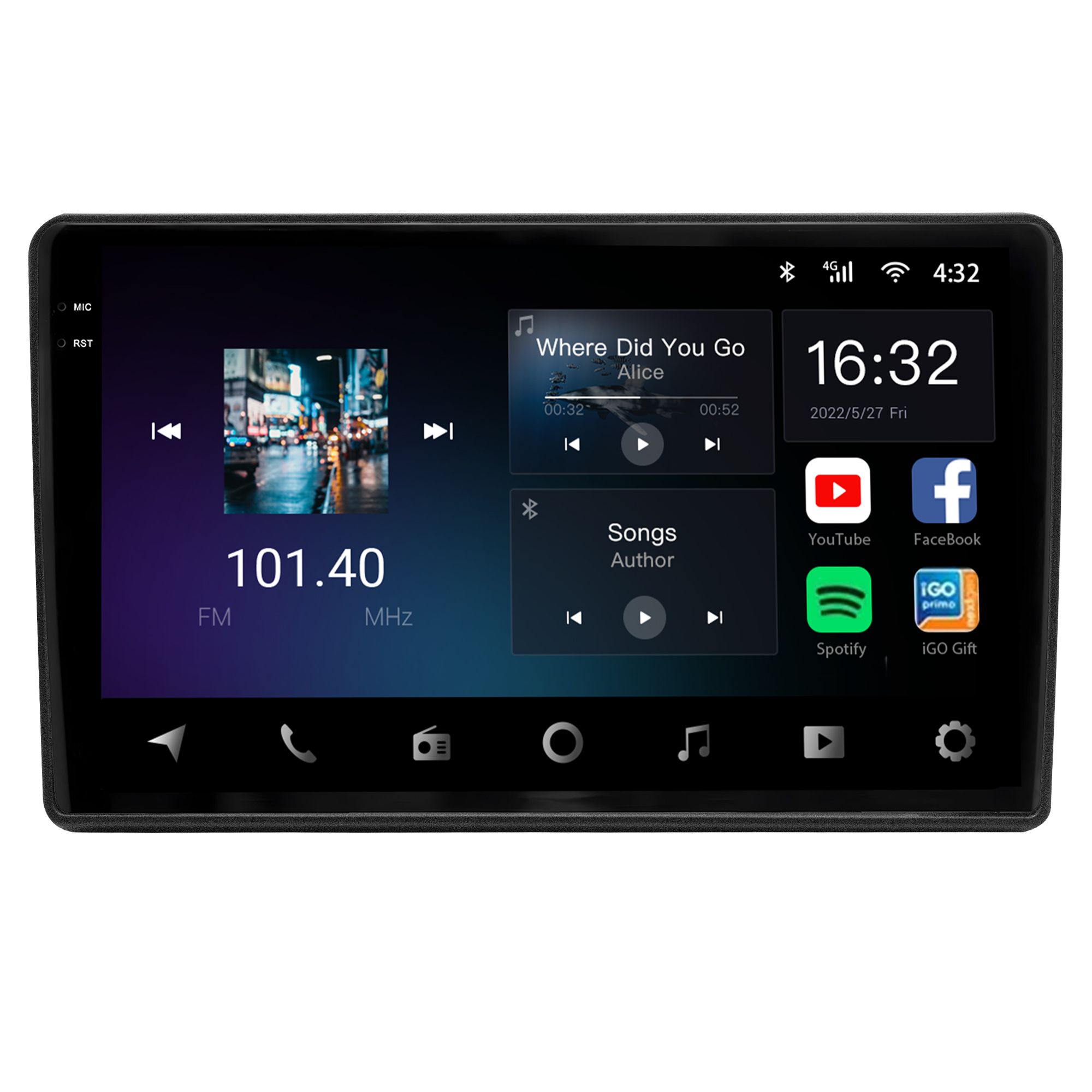 MULTIMÍDIA <BR> AIKON CORE RED <BR>2RAM 64GB QLED 9"<BR> DUCATO 2022 A 2024 - Imagem 3