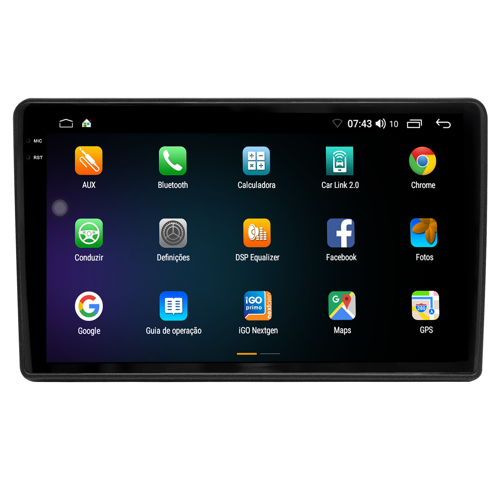 MULTIMÍDIA <BR> AIKON CORE RED <BR>2RAM 64GB QLED 9"<BR> DUCATO 2022 A 2024 - Imagem 4