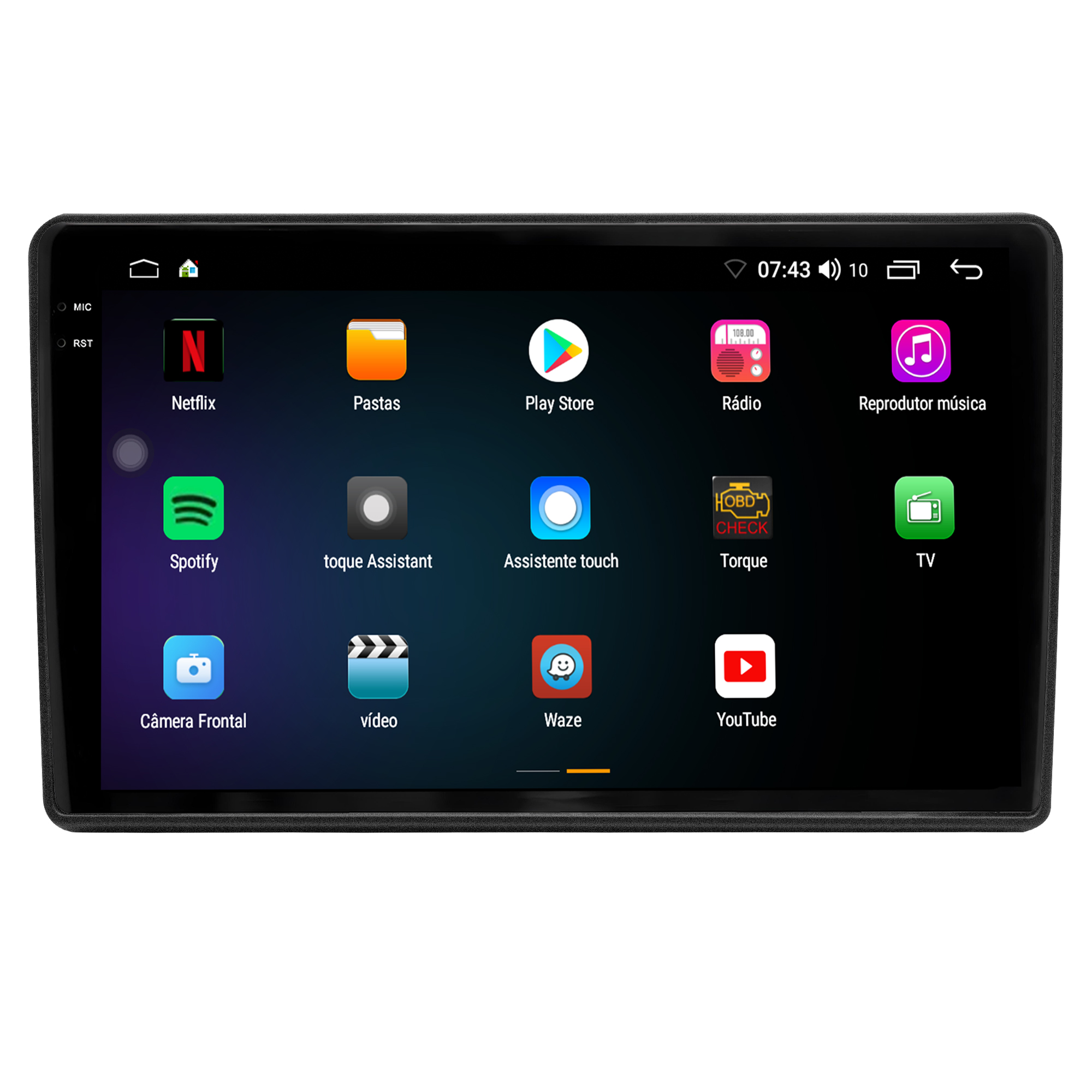 MULTIMÍDIA <BR> AIKON CORE RED <BR>2RAM 64GB QLED 9"<BR> DUCATO 2022 A 2024 - Imagem 5