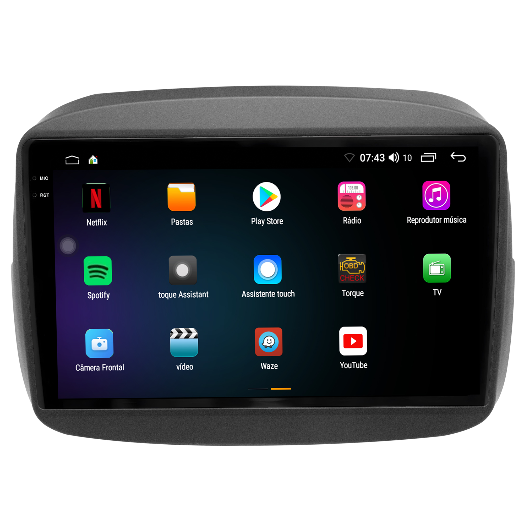 MULTIMÍDIA <BR> AIKON CORE RED <BR> 2RAM 64GB QLED 9"<BR> MOBI - Imagem 5