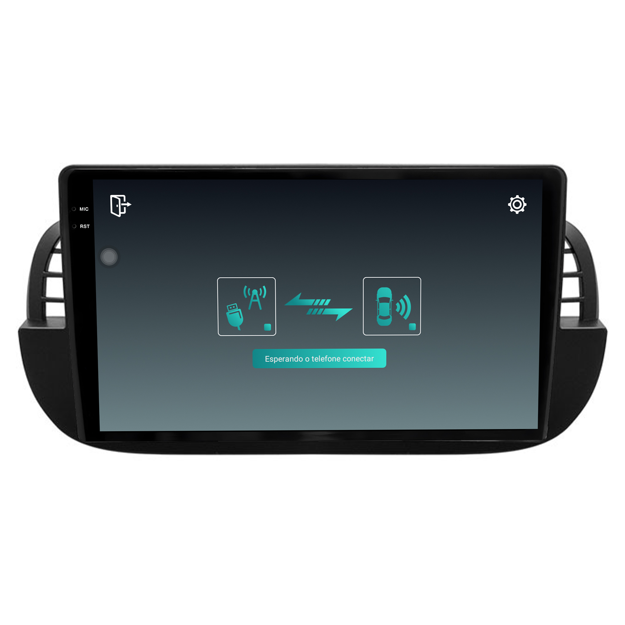 MULTIMÍDIA <BR> AIKON CORE RED <BR>2RAM 64GB QLED 9"<BR> FIAT 500 ATÉ 2015 - Imagem 8