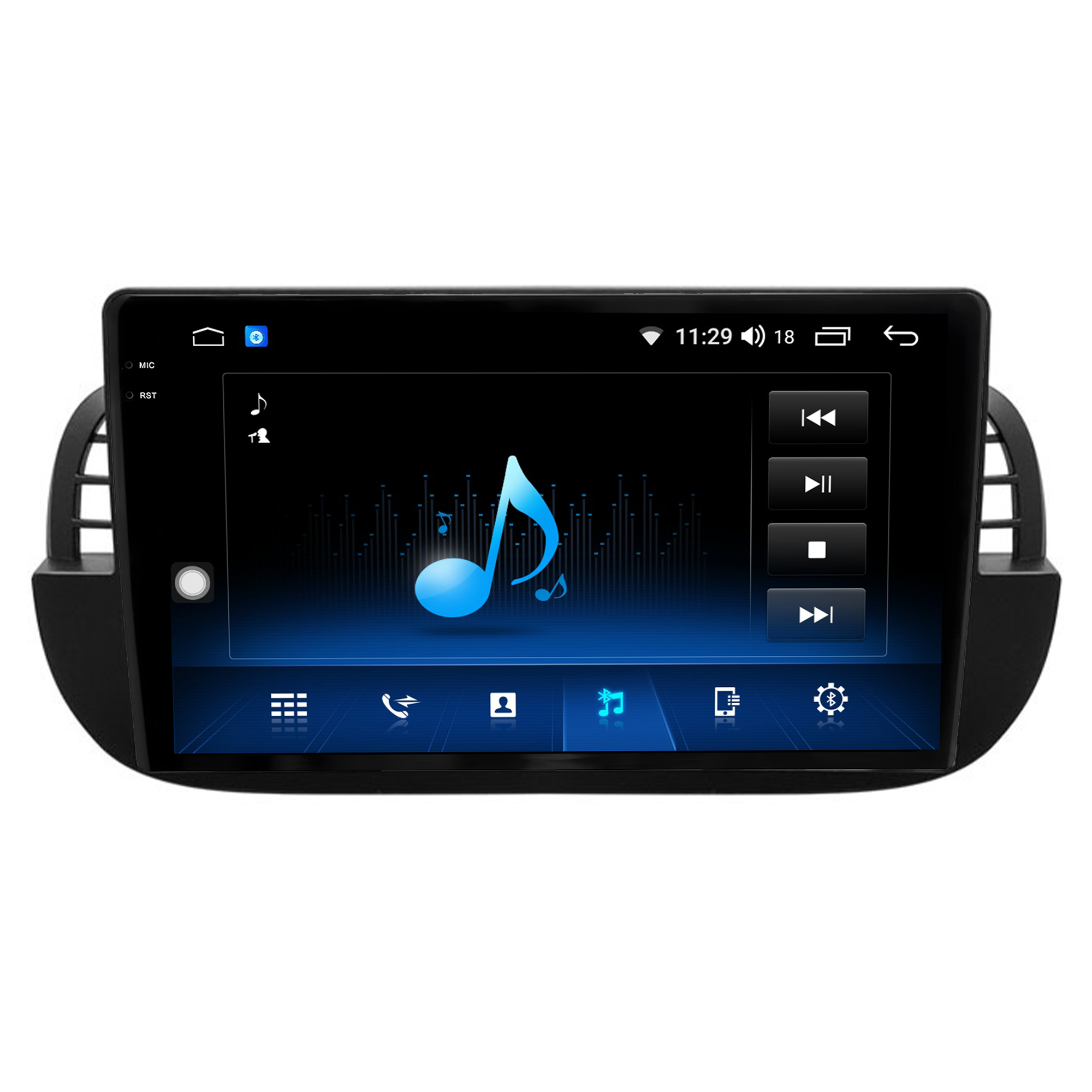 MULTIMÍDIA <BR> AIKON CORE RED <BR>2RAM 64GB QLED 9"<BR> FIAT 500 ATÉ 2015 - Imagem 9