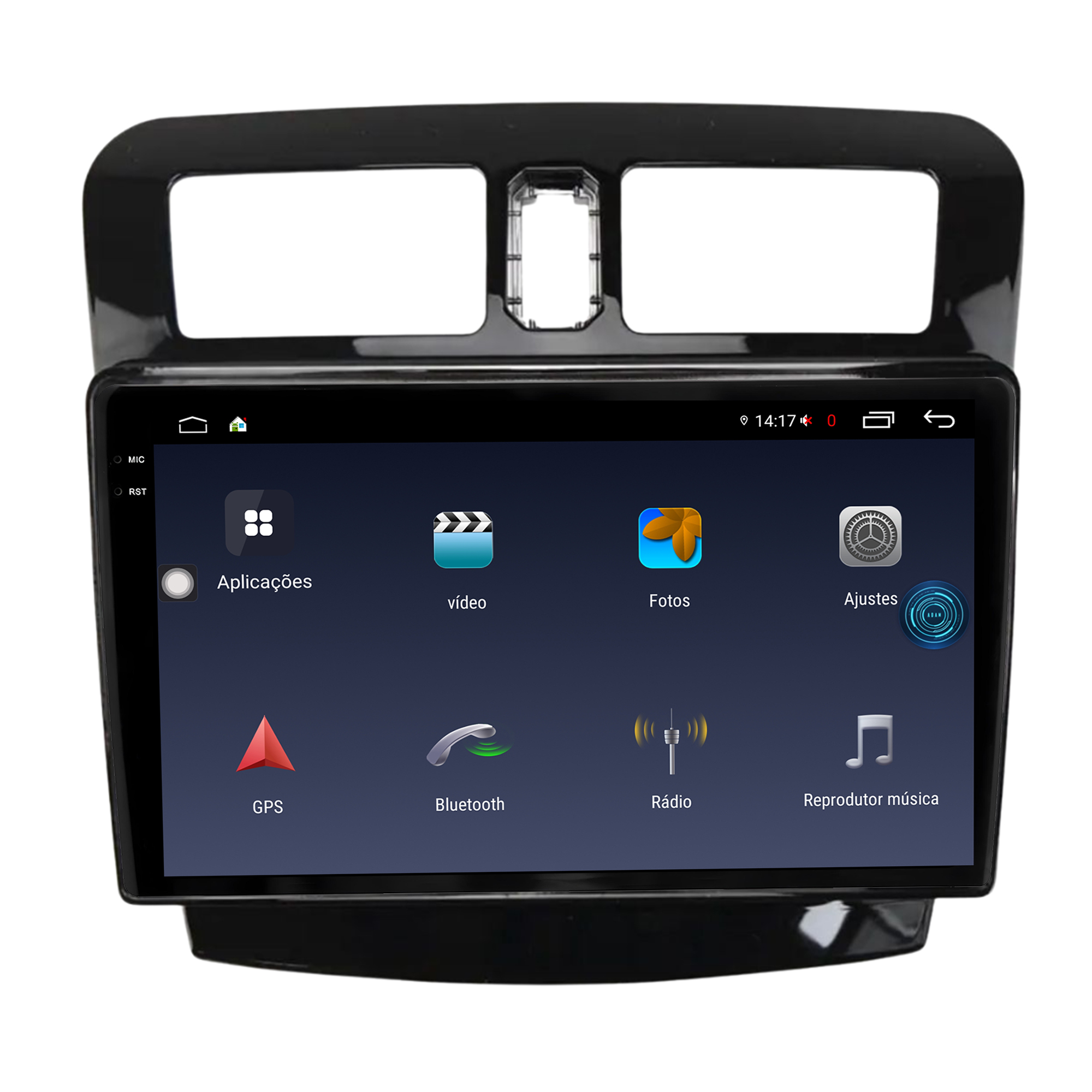 MULTIMÍDIA <BR> AIKON FÓTON <BR> 6RAM 128GB TELA 2K 9'' <BR> JAC J3 2014 ACIMA - Imagem 3