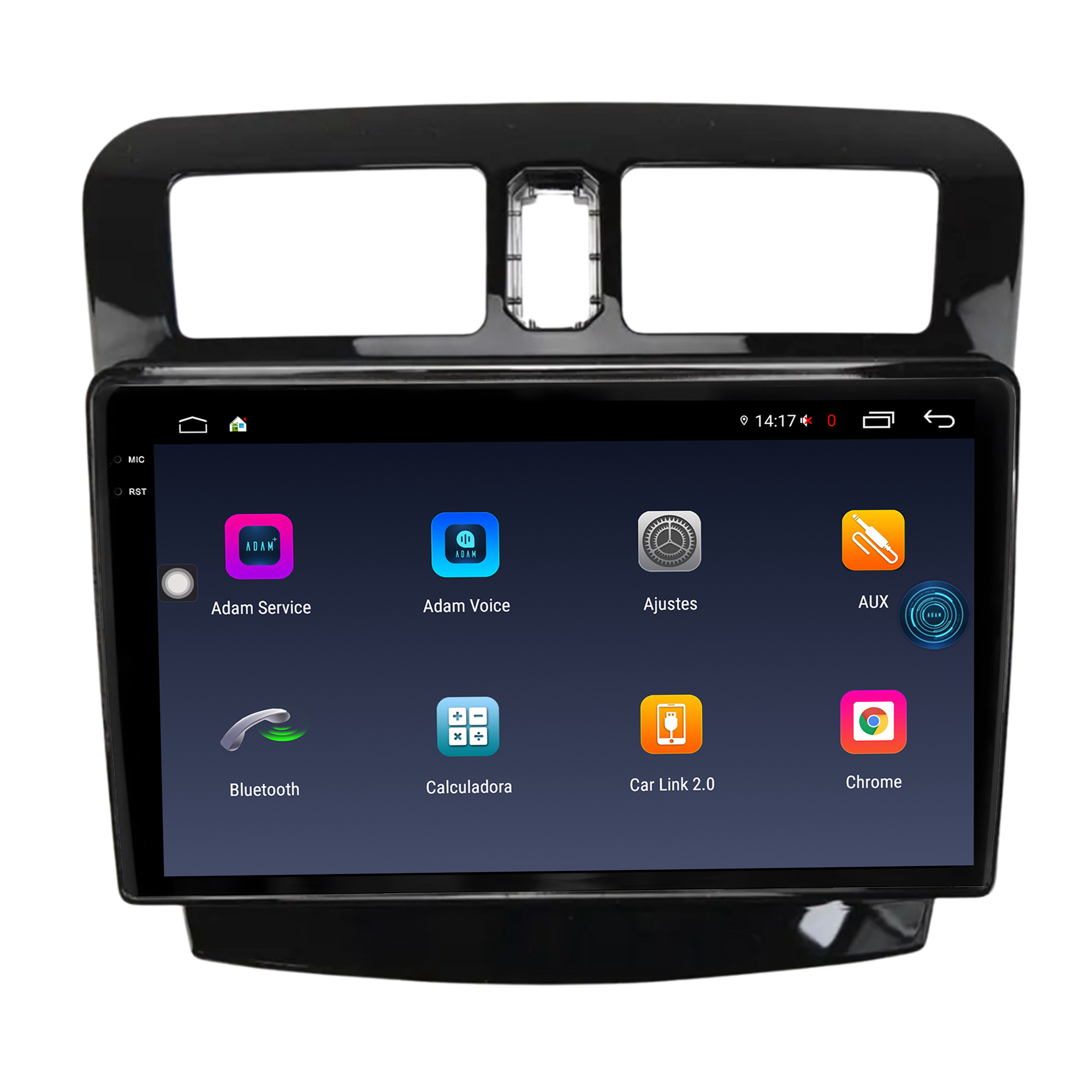 MULTIMÍDIA <BR> AIKON FÓTON <BR> 6RAM 128GB TELA 2K 9'' <BR> JAC J3 2014 ACIMA - Imagem 4