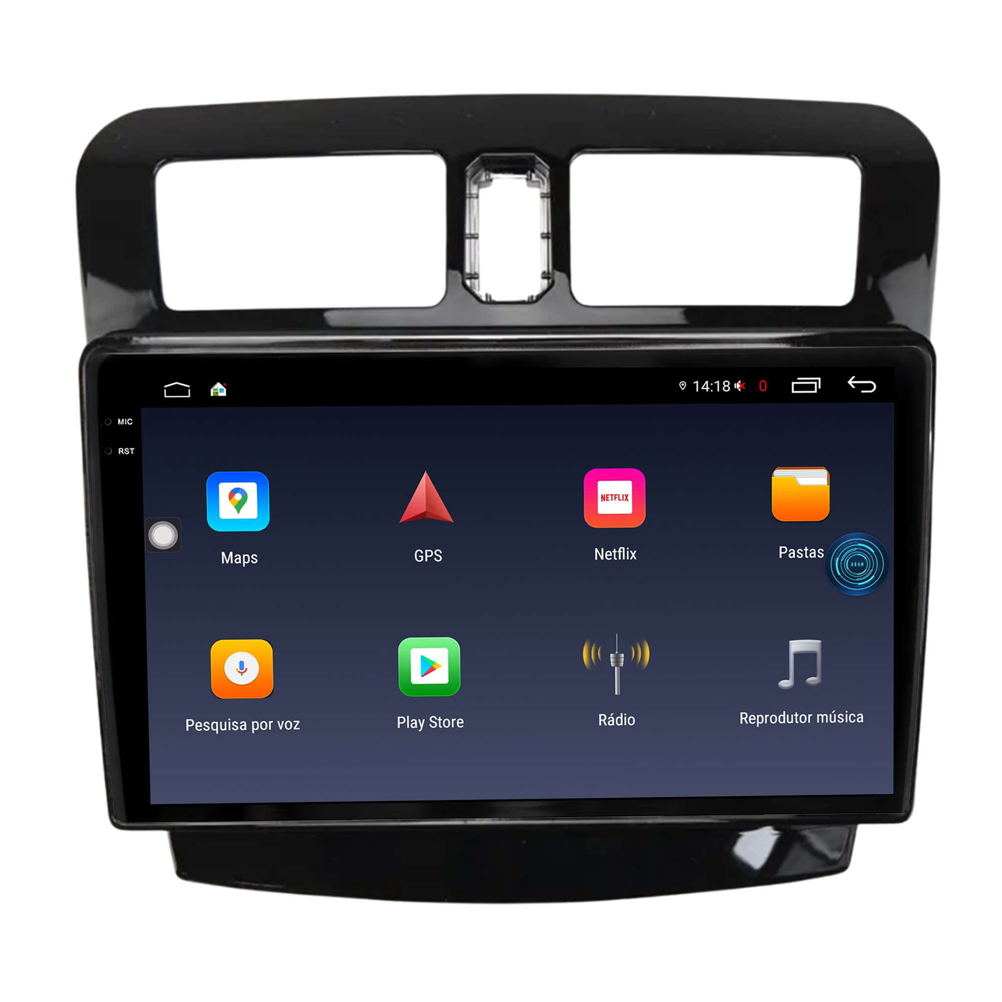 MULTIMÍDIA <BR> AIKON FÓTON <BR> 6RAM 128GB TELA 2K 9'' <BR> JAC J3 2014 ACIMA - Imagem 6