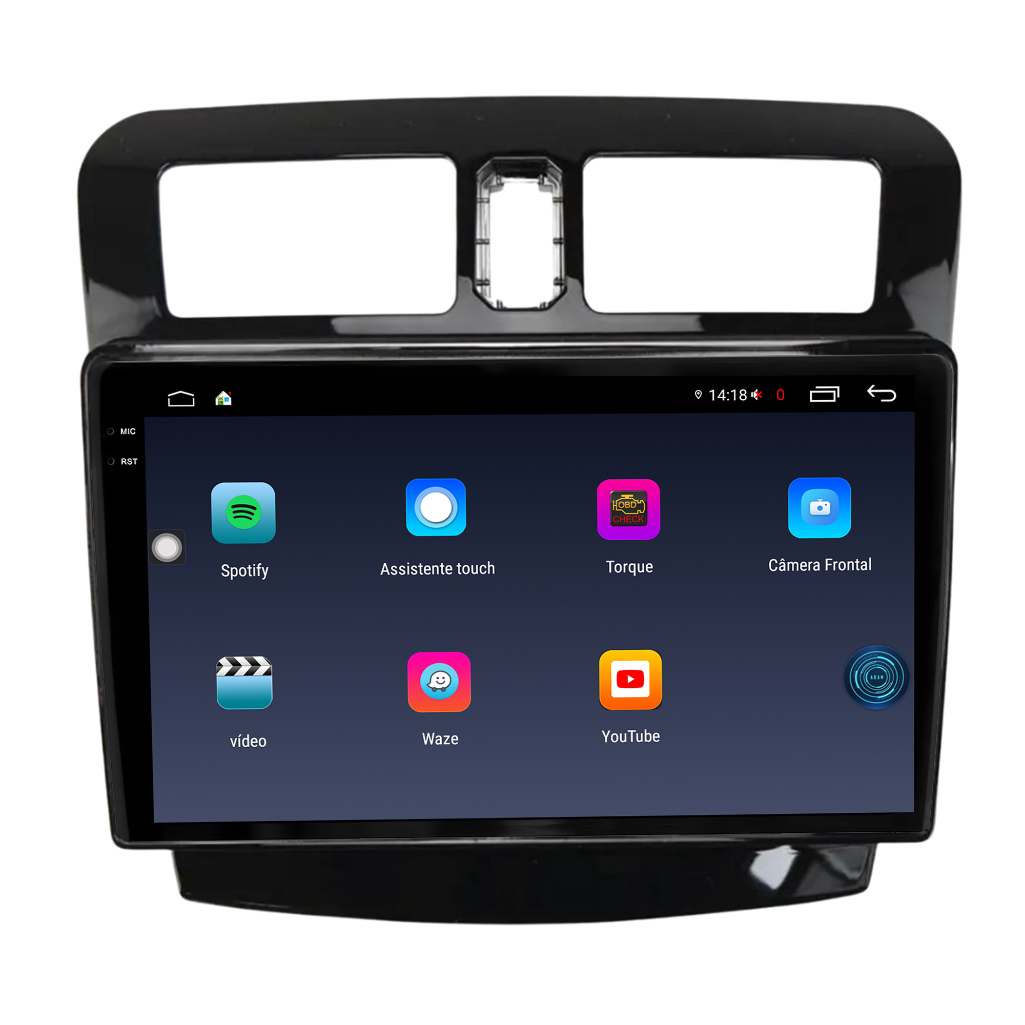 MULTIMÍDIA <BR> AIKON FÓTON <BR> 6RAM 128GB TELA 2K 9'' <BR> JAC J3 2014 ACIMA - Imagem 7