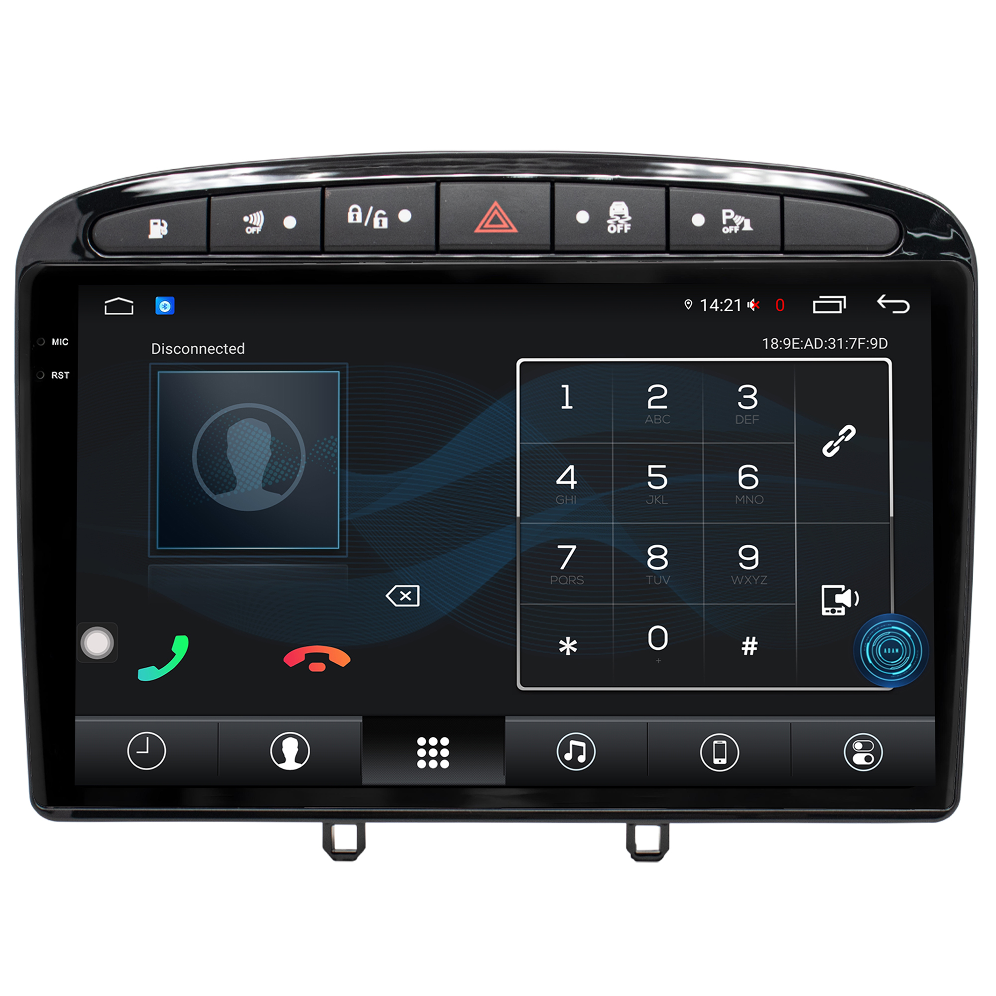 MULTIMÍDIA <BR> AIKON FÓTON <BR> 6RAM 128GB TELA 2K 9'' <BR> 308 408 RCZ - Imagem 11