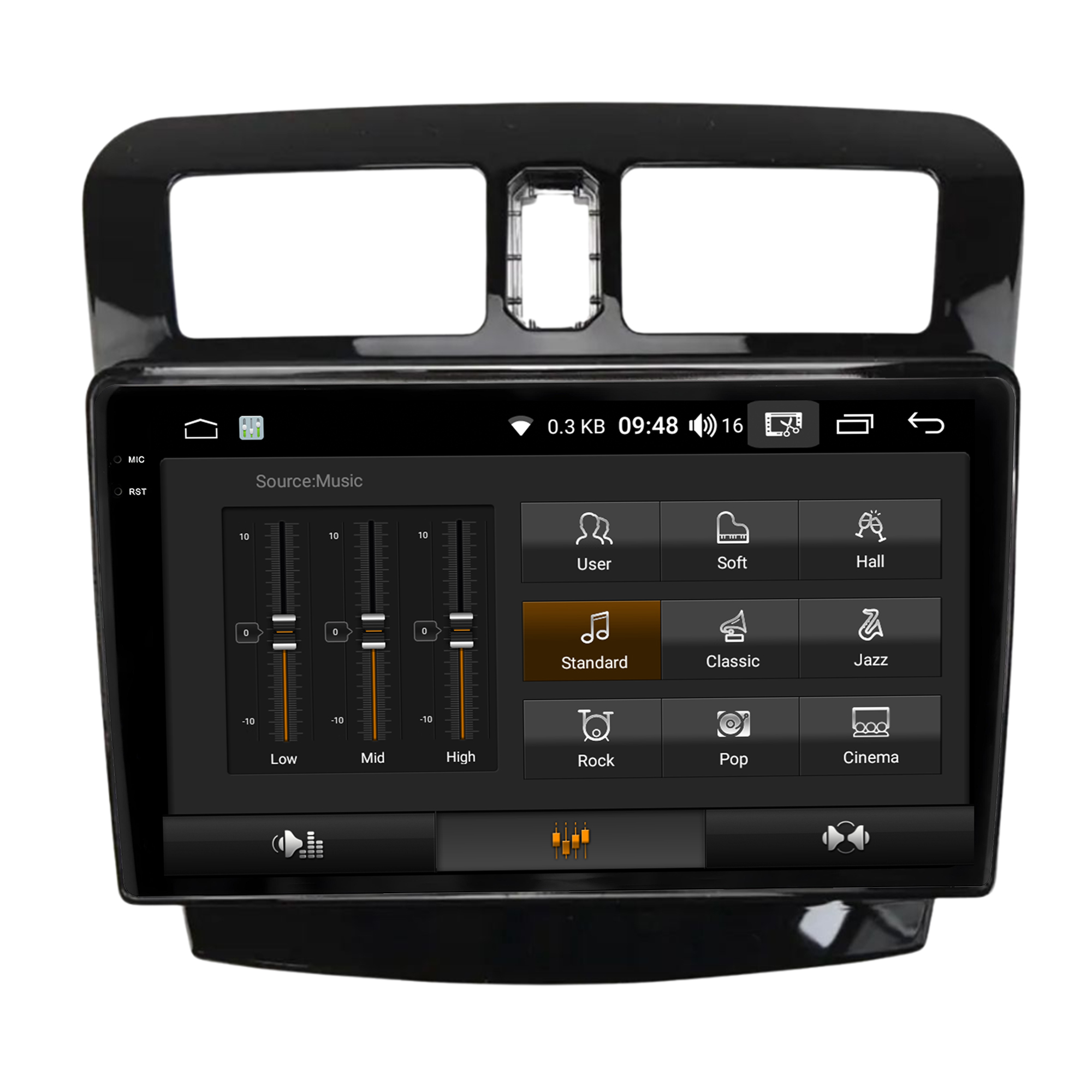 MULTIMÍDIA <BR> AIKON FÓTON <BR> 6RAM 128GB TELA 2K 9'' <BR> JAC J3 2014 ACIMA - Imagem 9