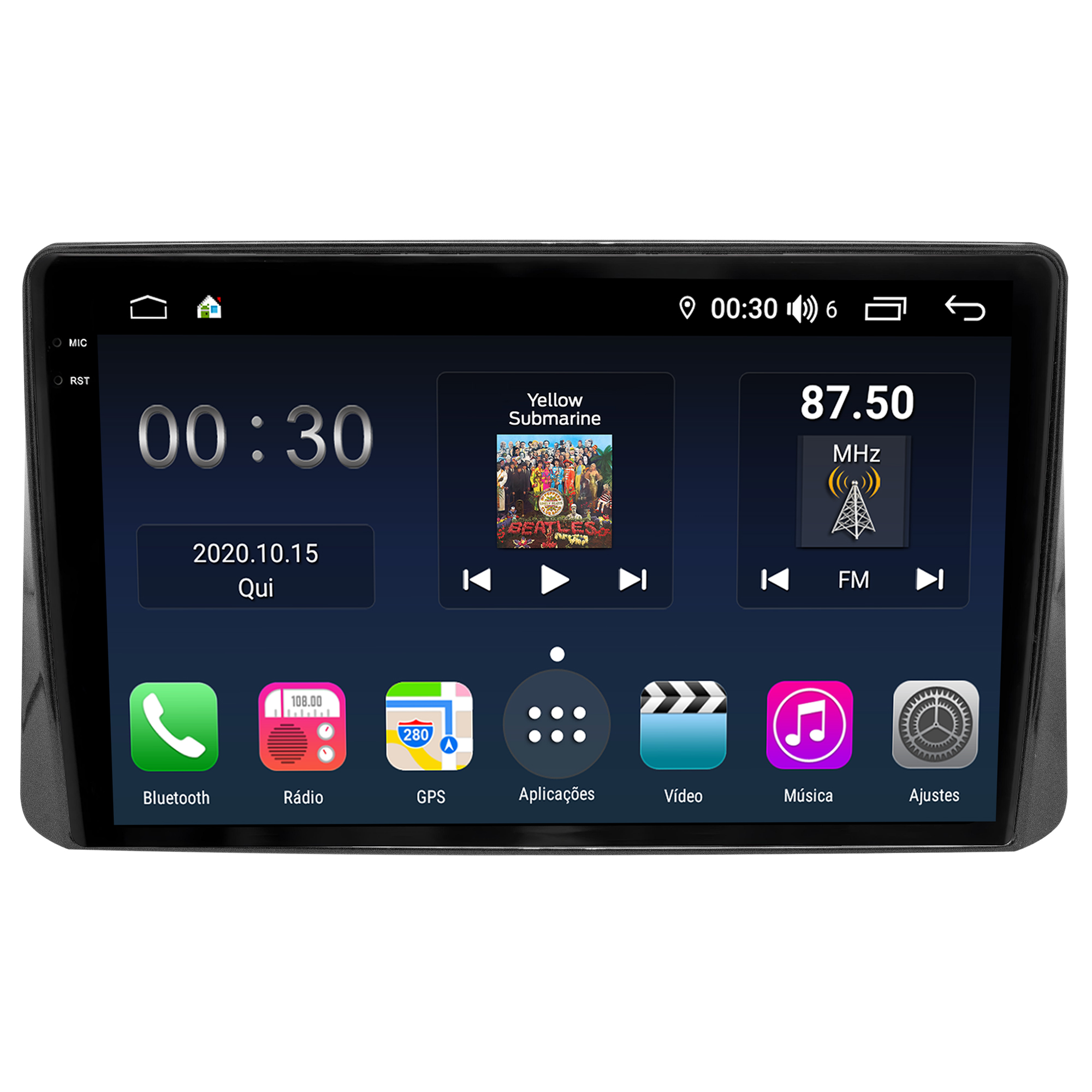 MULTIMÍDIA <BR> AIKON PRÓTON <BR> 4RAM 64GB QLED 9'' <BR> ECLIPSE 2019 ACIMA - Imagem 3