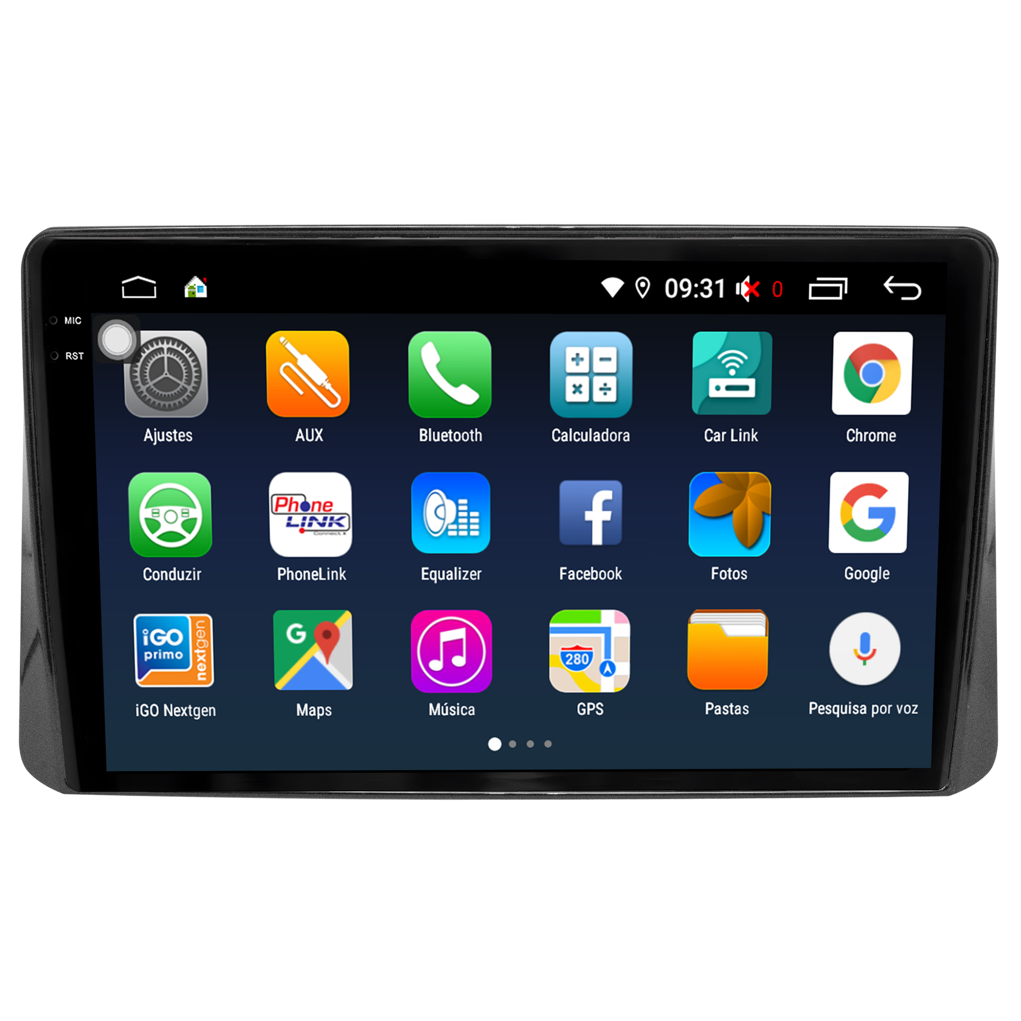 MULTIMÍDIA <BR> AIKON PRÓTON <BR> 4RAM 64GB QLED 9'' <BR> ECLIPSE 2019 ACIMA - Imagem 4