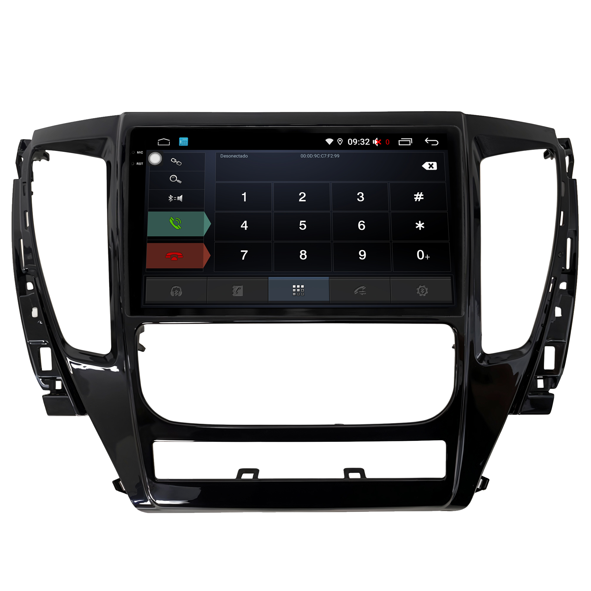 MULTIMÍDIA <BR> AIKON PRÓTON <BR> 6RAM 128GB QLED 9'' <BR> PAJERO SPORT 2020 - Imagem 6