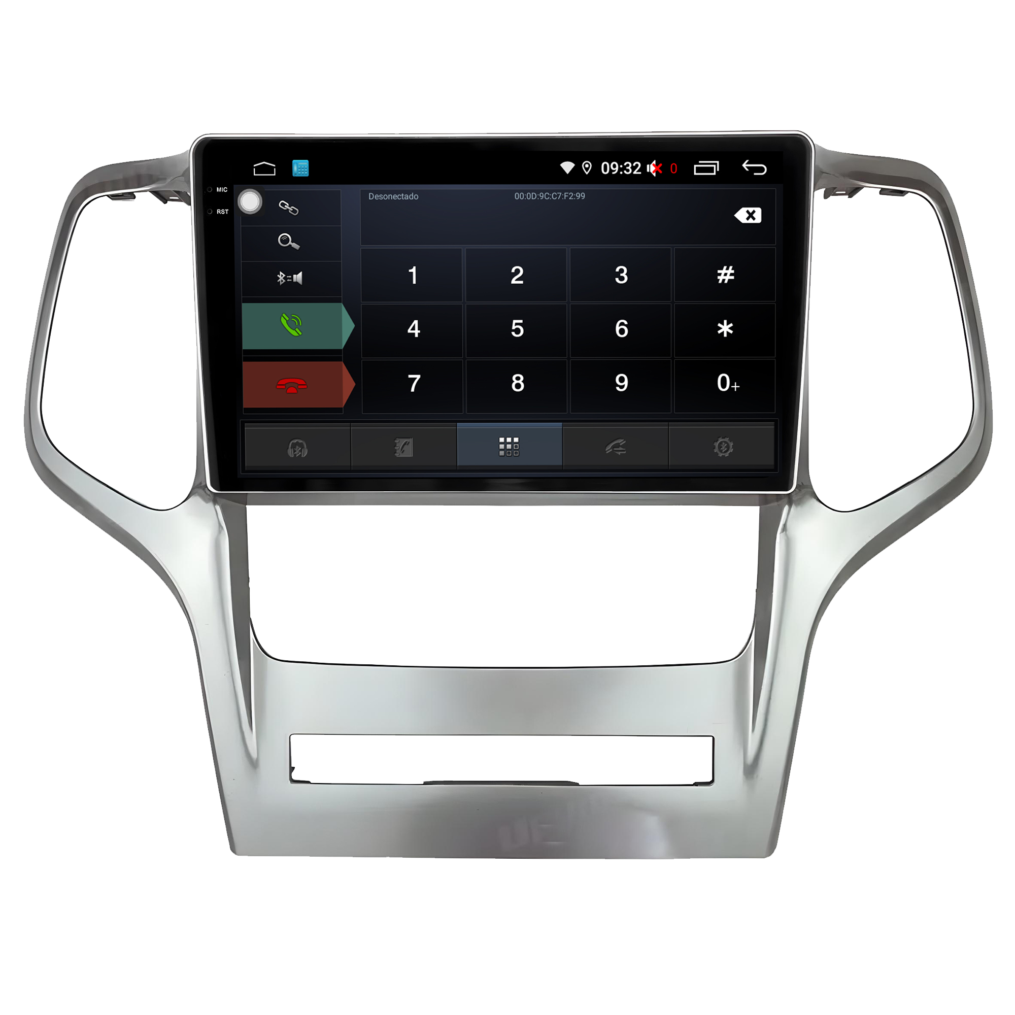 MULTIMÍDIA <BR> AIKON PRÓTON <BR> 6RAM 128GB QLED 9'' <BR> GRAND CHEROKEE <BR> 2010 A 2013 - Imagem 6