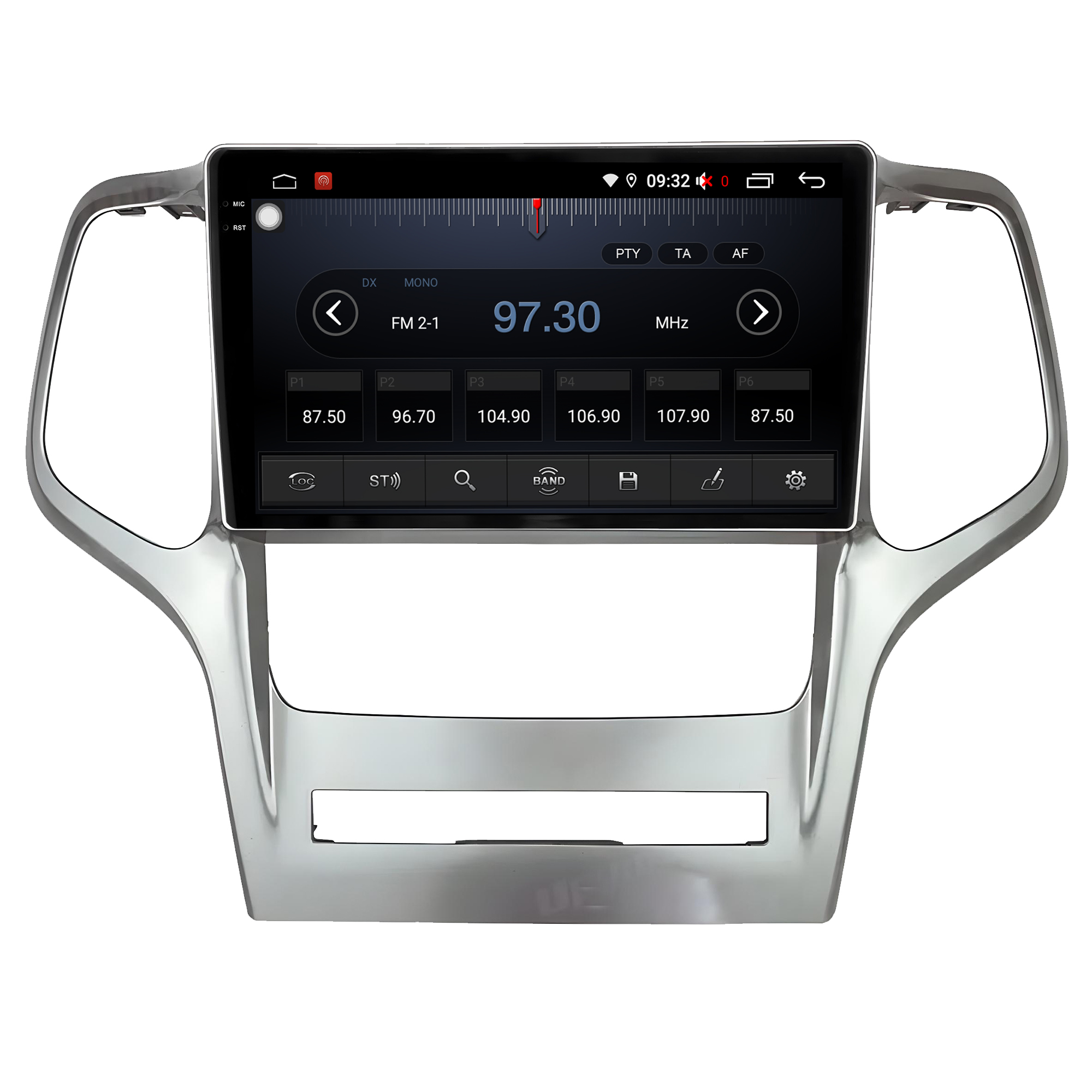 MULTIMÍDIA <BR> AIKON PRÓTON <BR> 6RAM 128GB QLED 9'' <BR> GRAND CHEROKEE <BR> 2010 A 2013 - Imagem 7