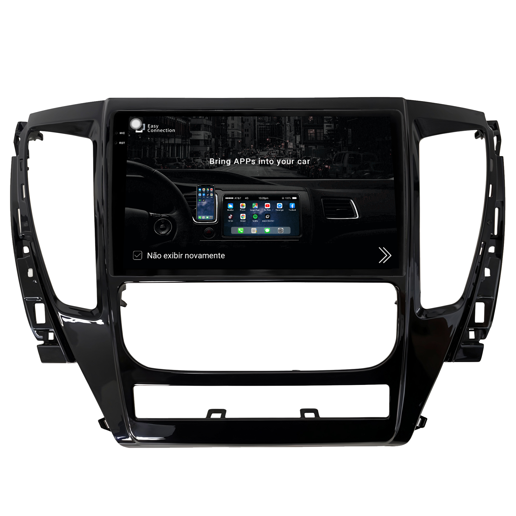 MULTIMÍDIA <BR> AIKON PRÓTON <BR> 6RAM 128GB QLED 9'' <BR> PAJERO SPORT 2020 - Imagem 9