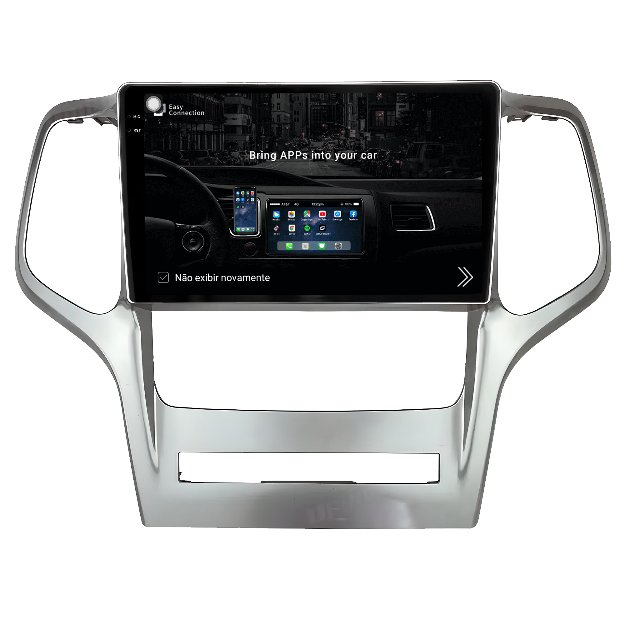 MULTIMÍDIA <BR> AIKON PRÓTON <BR> 6RAM 128GB QLED 9'' <BR> GRAND CHEROKEE <BR> 2010 A 2013 - Imagem 9