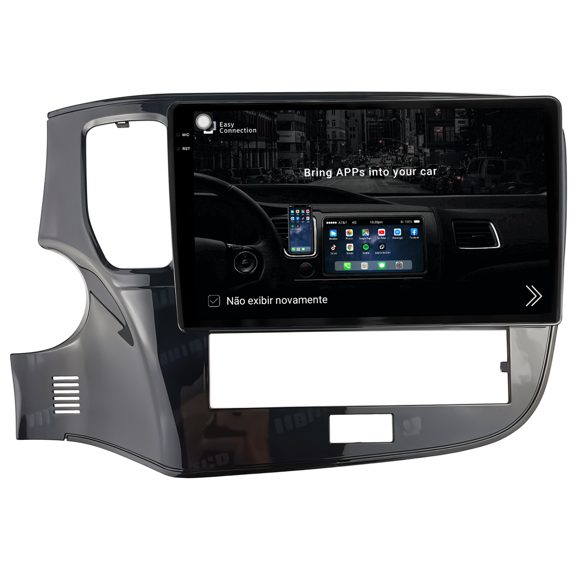 MULTIMÍDIA <BR> AIKON PRÓTON <BR> 6RAM 128GB QLED 10" <BR> OUTLANDER 2022 - Imagem 9