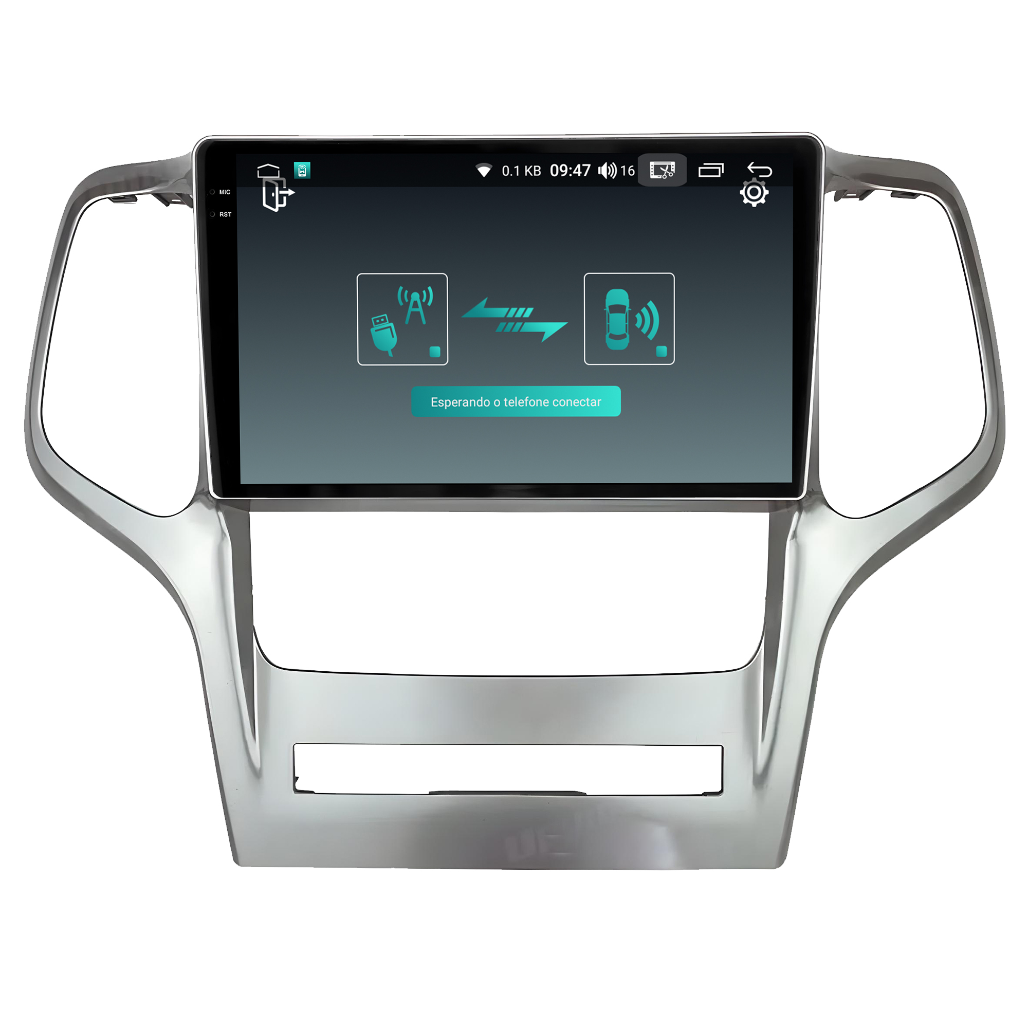 MULTIMÍDIA <BR> AIKON PRÓTON <BR> 6RAM 128GB QLED 9'' <BR> GRAND CHEROKEE <BR> 2010 A 2013 - Imagem 10