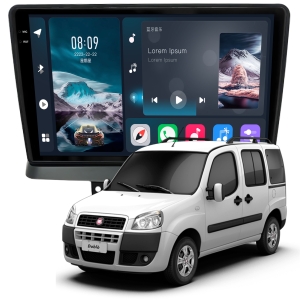 MULTIMÍDIA<BR>SOAUDIO S LINE <BR> 2RAM 64GB QLED 9"<BR> DOBLÔ 2002 A 2021