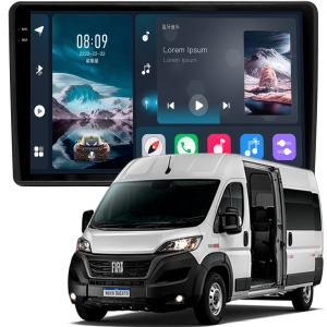 MULTIMÍDIA<BR>SOAUDIO S LINE <BR> 2RAM 64GB QLED 9"<BR> DUCATO 2022 A 2024