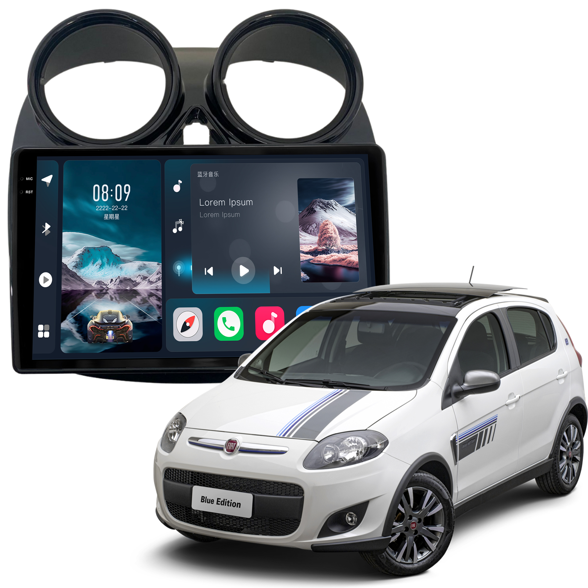 MULTIMÍDIA<BR>SOAUDIO S LINE <BR> 2RAM 64GB QLED 9"<BR> PALIO SPORTING<BR> ESSENCE ATTRACTIVE <BR>2012 A 2016