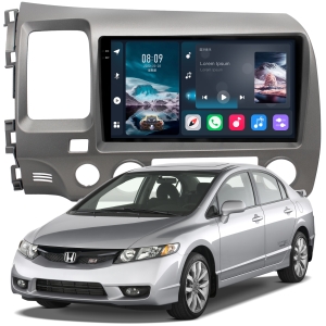 MULTIMÍDIA <BR> SOAUDIO S LINE <BR> 2RAM 64GB QLED 9'' <BR> NEW CIVIC 2007 A 2011