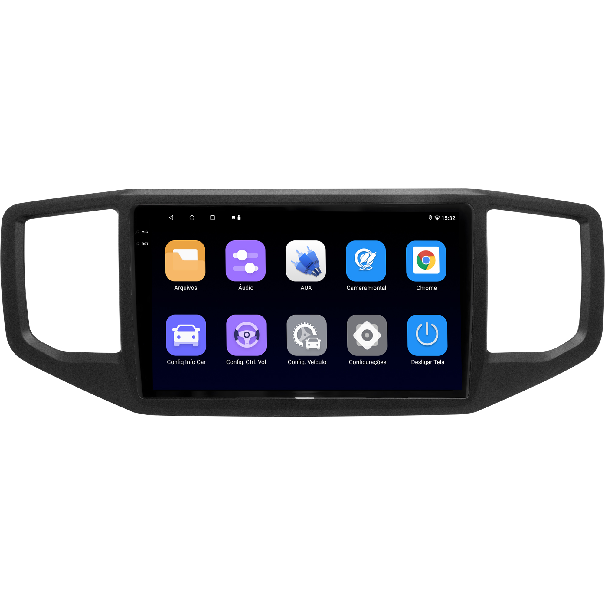 MULTIMÍDIA ADAK <BR> 2RAM 64GB QLED 9''<BR> AMAROK 2017 A 2024 - Imagem 4