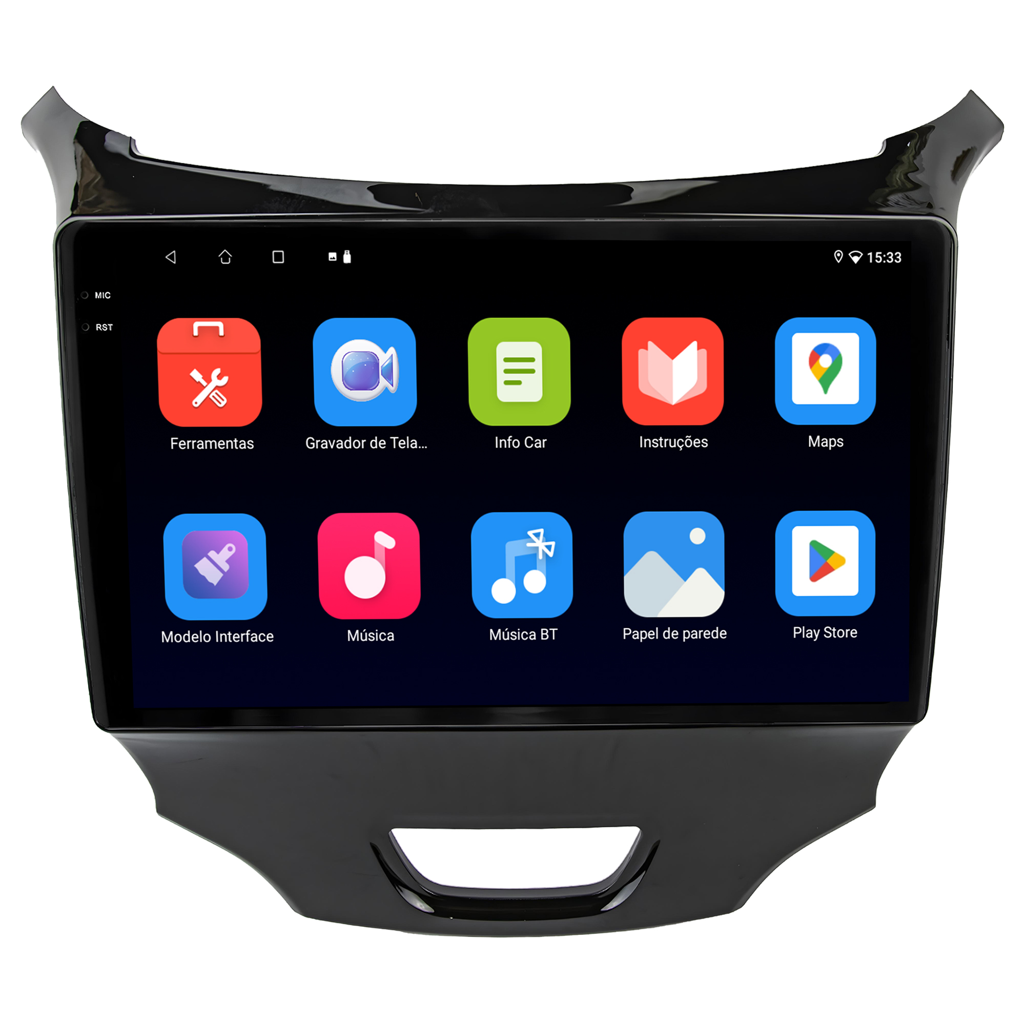 MULTIMÍDIA <BR> SOAUDIO S LINE <BR> 2RAM 64GB QLED 9" <BR> CRUZE LT 2017 A 2023 - Imagem 4