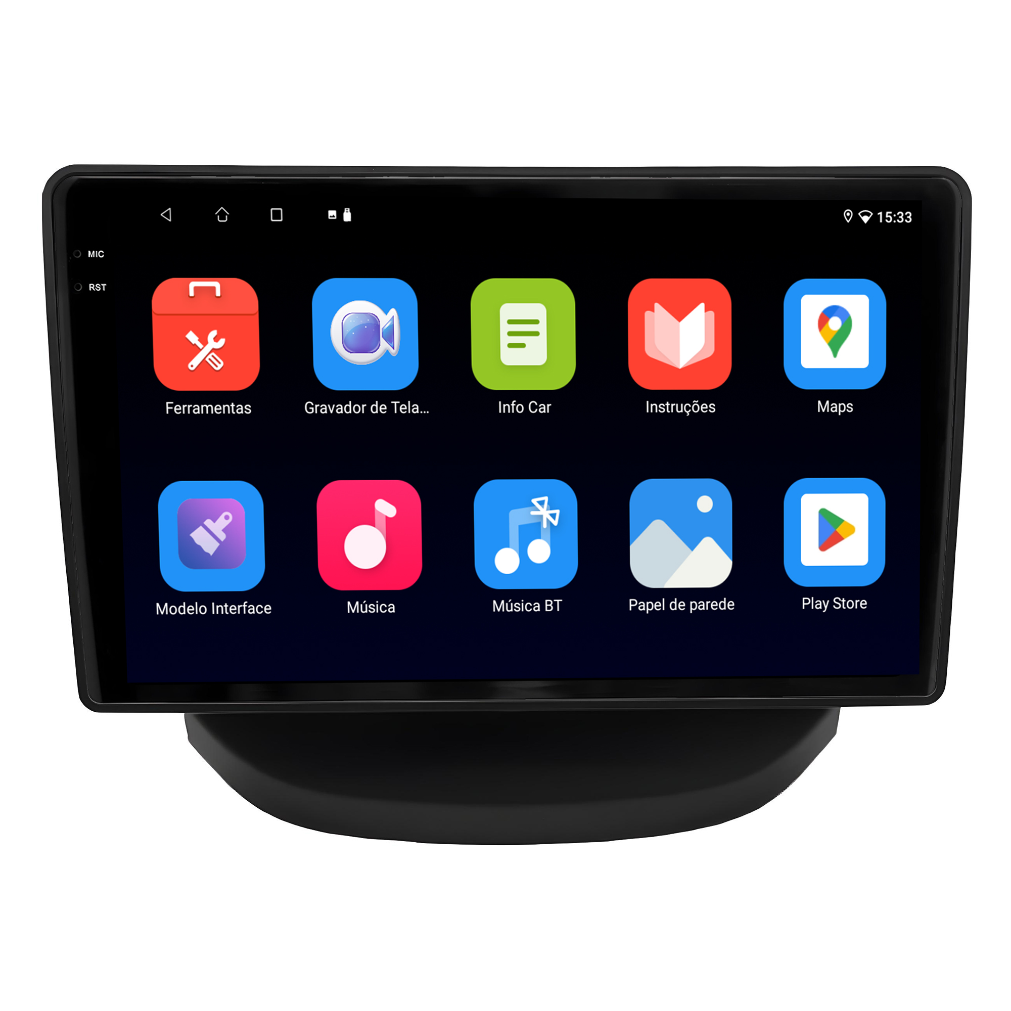MULTIMÍDIA ADAK <BR> 2RAM 64GB QLED 9'' <BR> HB20 2012 A 2019 - Imagem 5