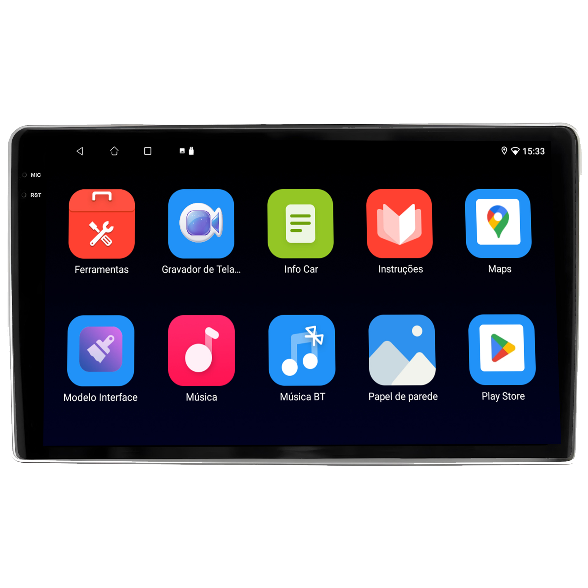 MULTIMÍDIA <BR> SOAUDIO S LINE <BR> 2RAM 64GB QLED 9'' <BR> SPIN 2012 A 2024 - Imagem 5